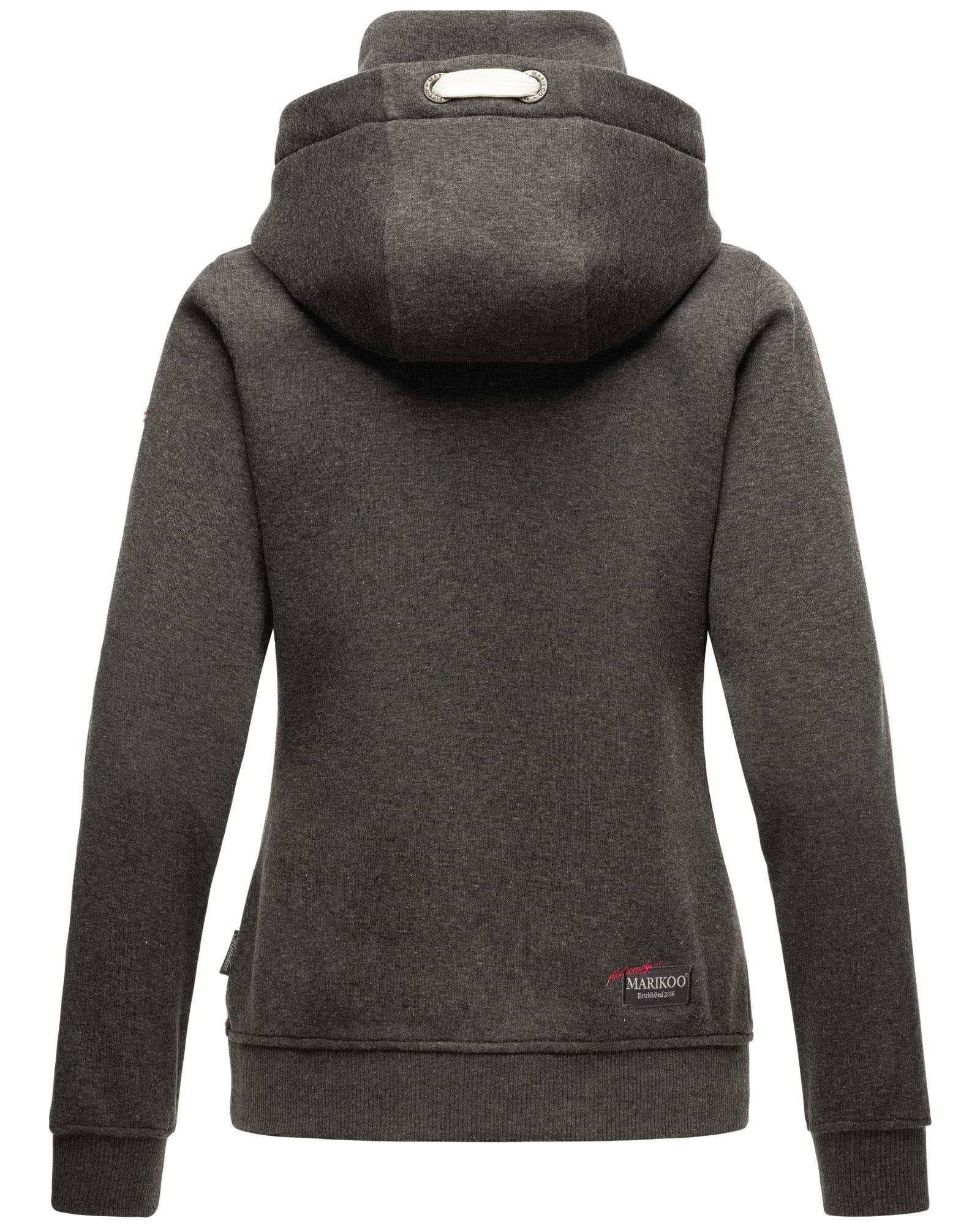 Marikoo Kapuzenpullover »Chihiroo«, Kapuzenpullover mit warmem Innenkragen