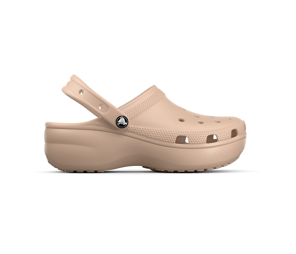 Crocs Clog »Classic Platform Clog W«, Plateau, Sommerschuh, Schlappen, Hausschuh, trendige Plateausohle