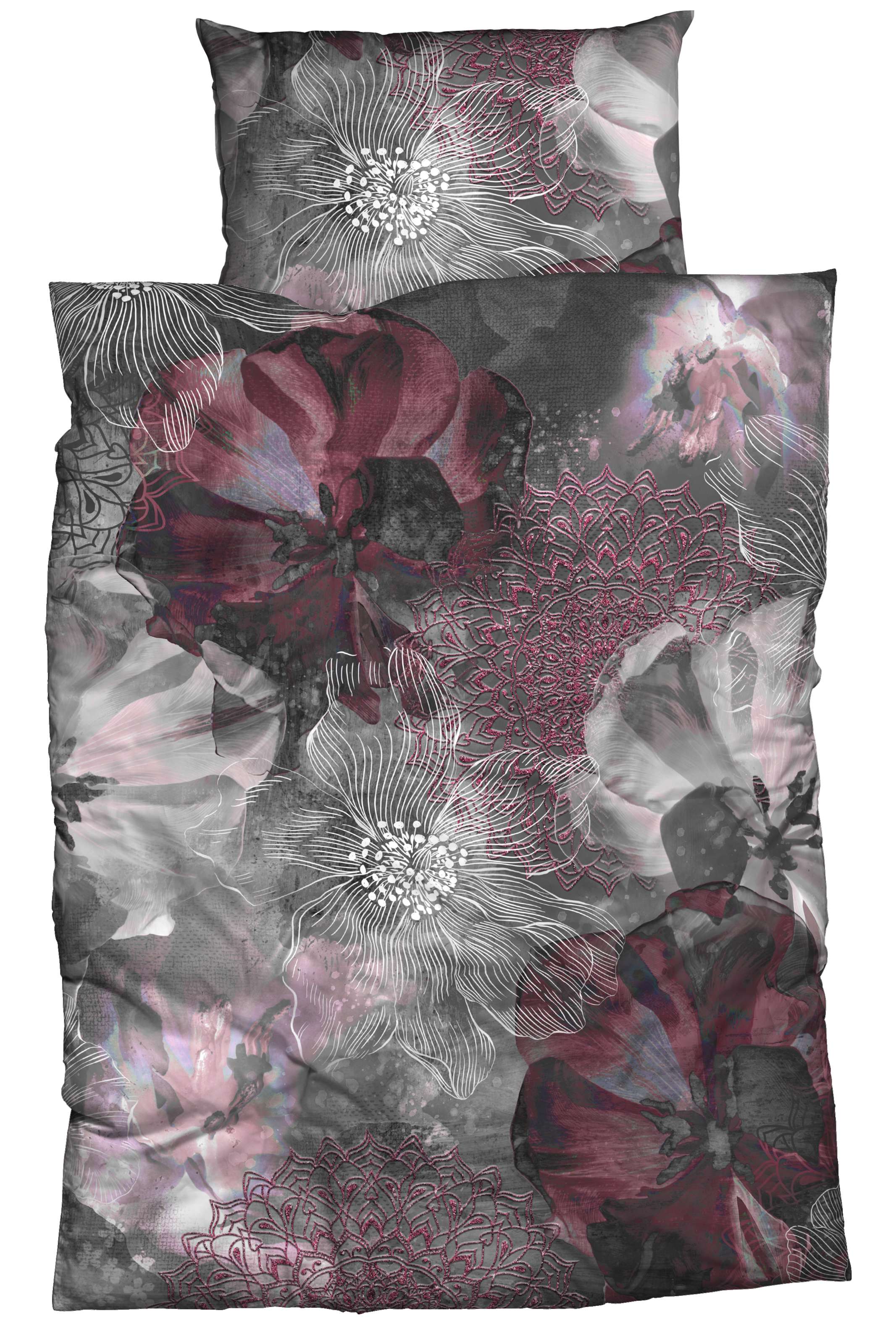 CASATEX Bettwäsche "Freda" 2 Stk. luxuriöses Design mit kräftigen und elega günstig online kaufen