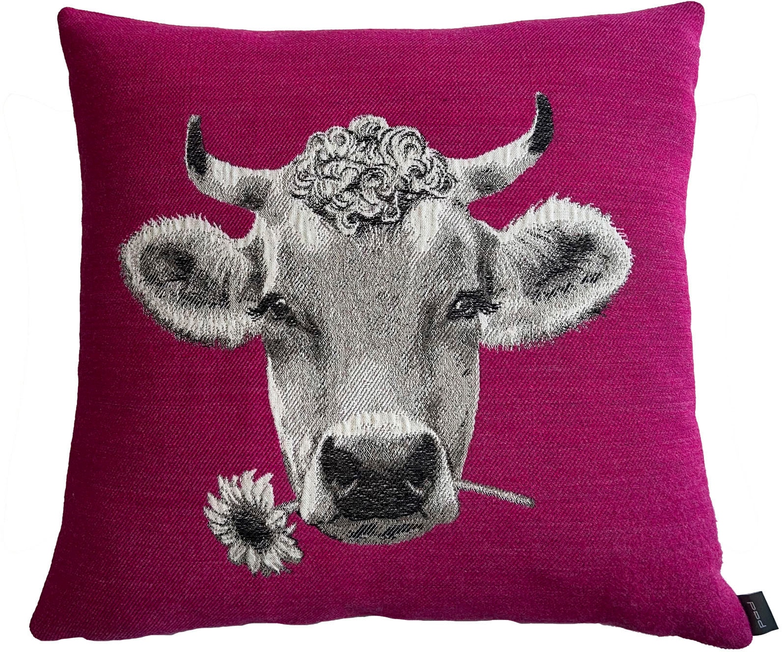 PAD Dekokissen "MOO" Made in Europe, Kissenhülle ohne Füllung, 1 Stück, Tiermotiv, 45x45 cm