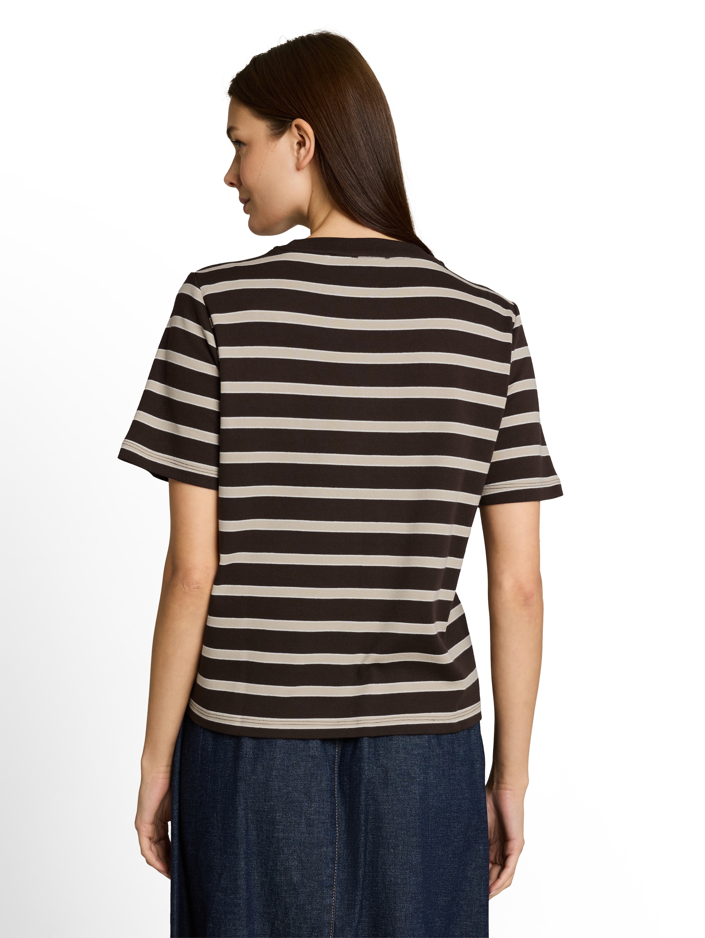 TOM TAILOR 1100000002199 Sommershirt mit Prints und Rundhals