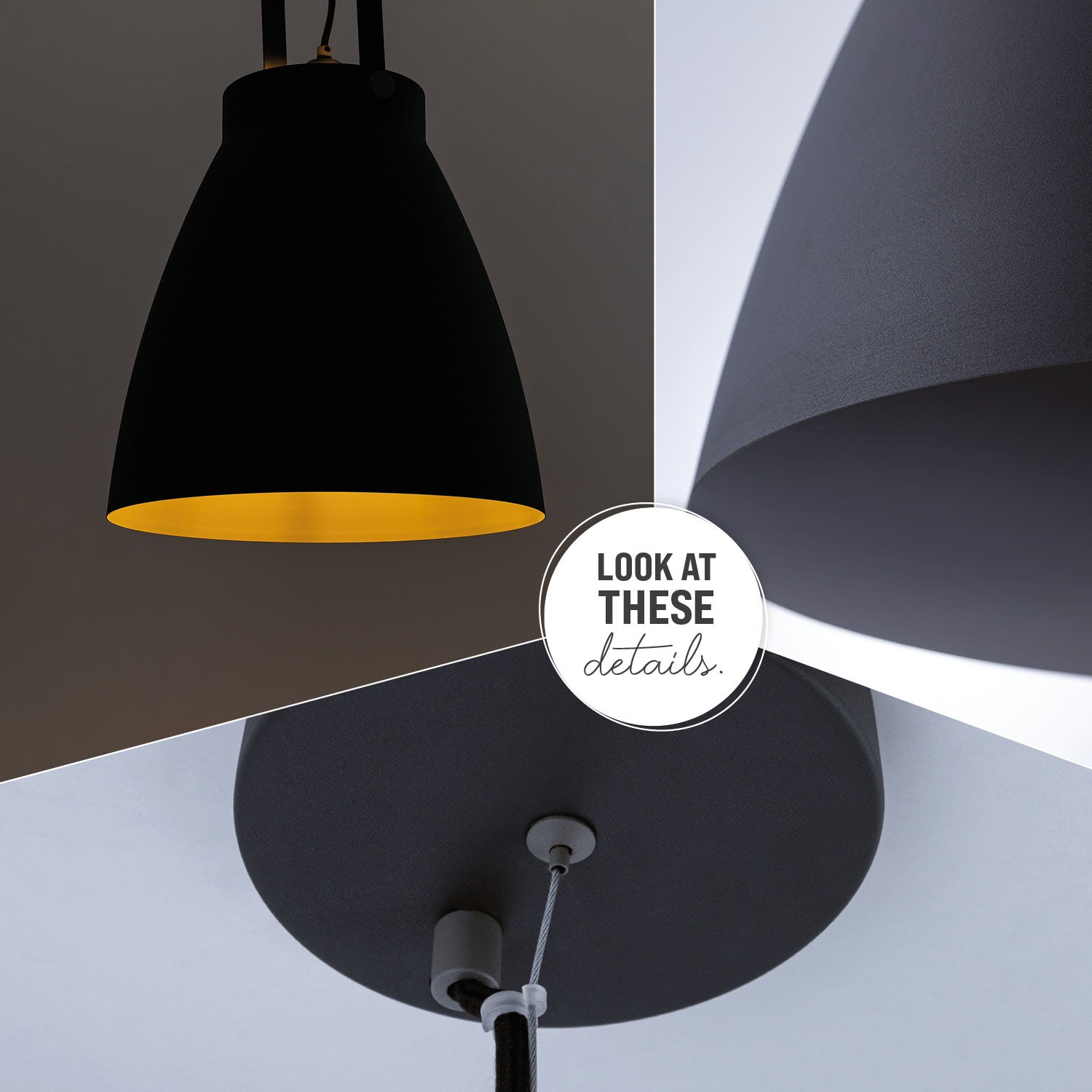 Paco Home Pendelleuchte »BOONE PD«, 1 flammig, Leuchtmittel E27 | ohne Leuchtmittel, Stehleuchte Modern Wohnzimmer Industrial Scheinwerfer Design E27