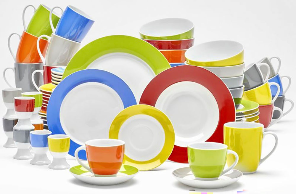 van Well Müslischale »Vario« 6 Stk. aus Porzellan spülmaschinen- und mikrowellengeeignet, Ø 14 cm