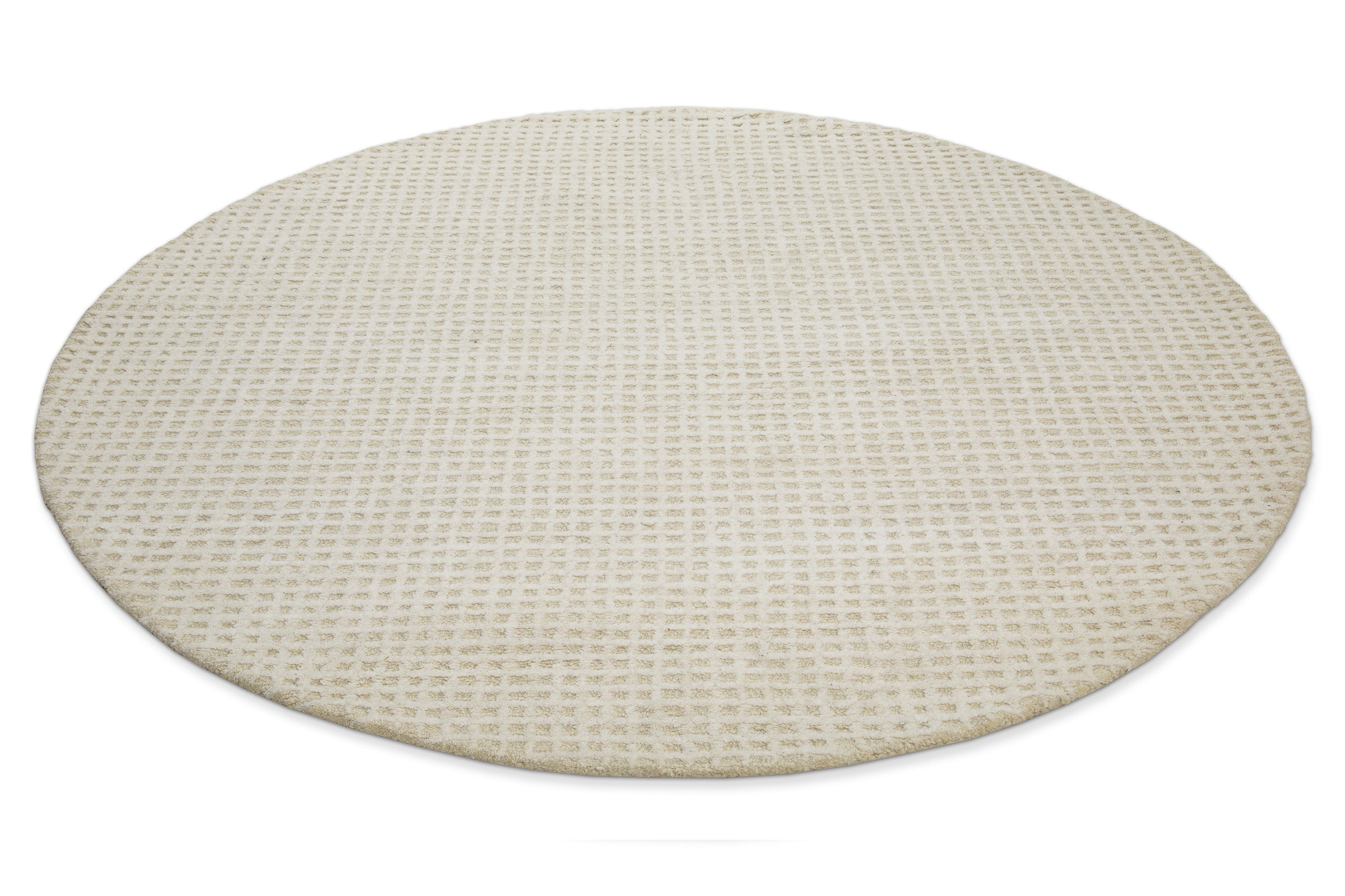 Wecon home Teppich »Hamptons THIRTY«, rund, 17 mm Höhe, Kurzflor, Wohnzimmer, Schlafzimmer, elegant, robust, kariert
