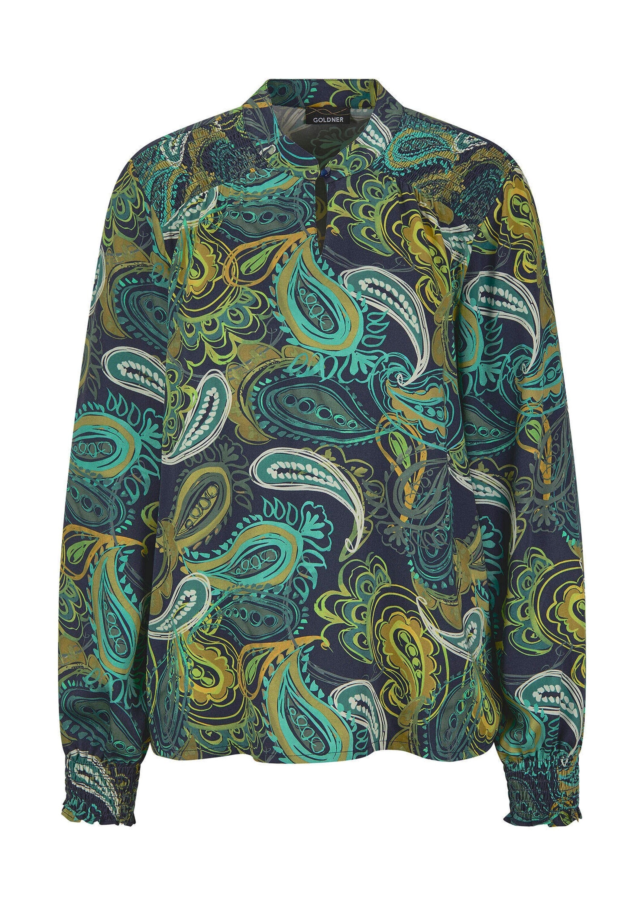 GOLDNER Schlupfbluse "Bluse aus fließendem Viskose-Satin" günstig online kaufen