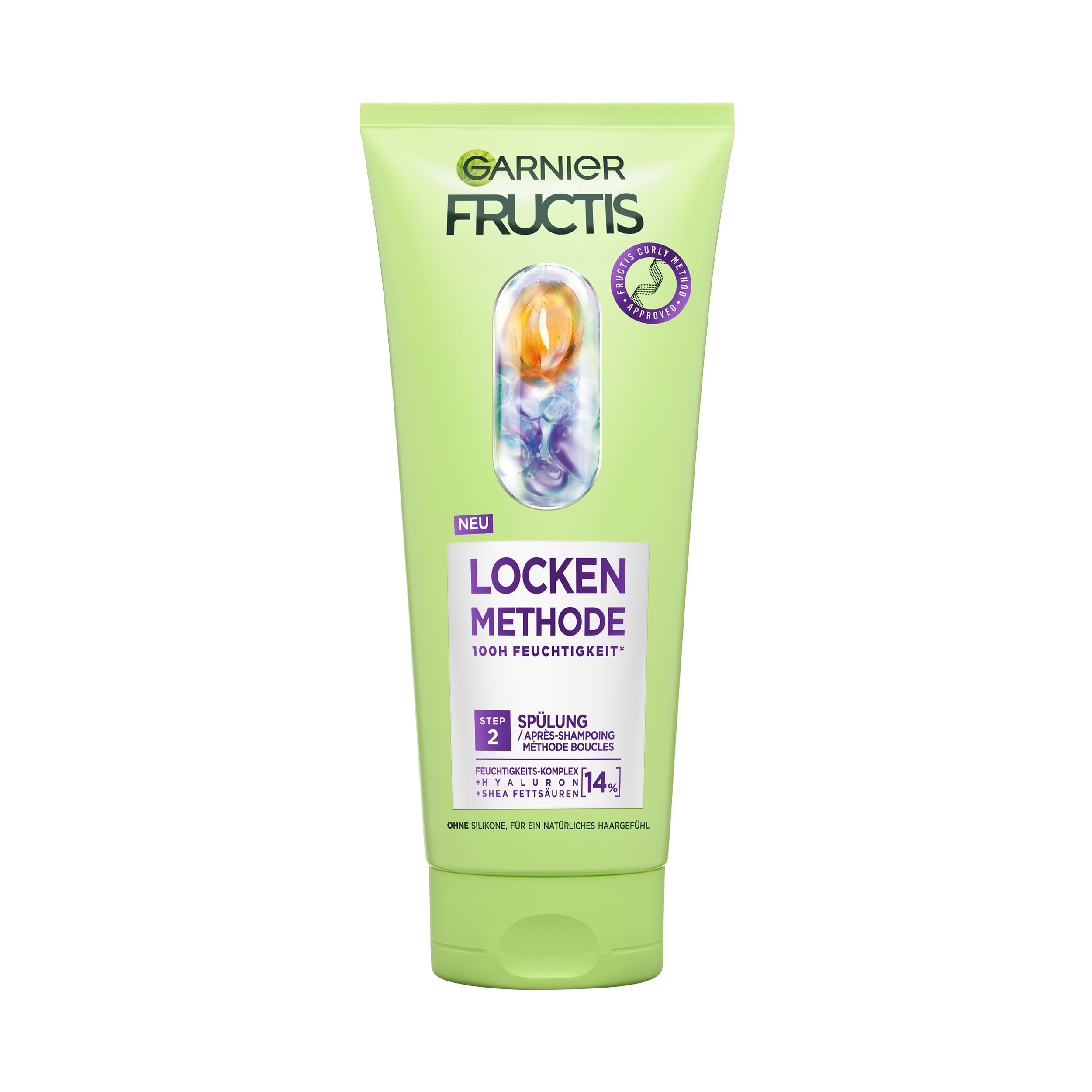 GARNIER Haarspülung "FRUCTIS LOCKEN METHODE SPÜLUNG 6ER PACKUNG" für alle Lockentypen, mit Hyaluron und Shea-Fettsäuren, ohne Silikone
