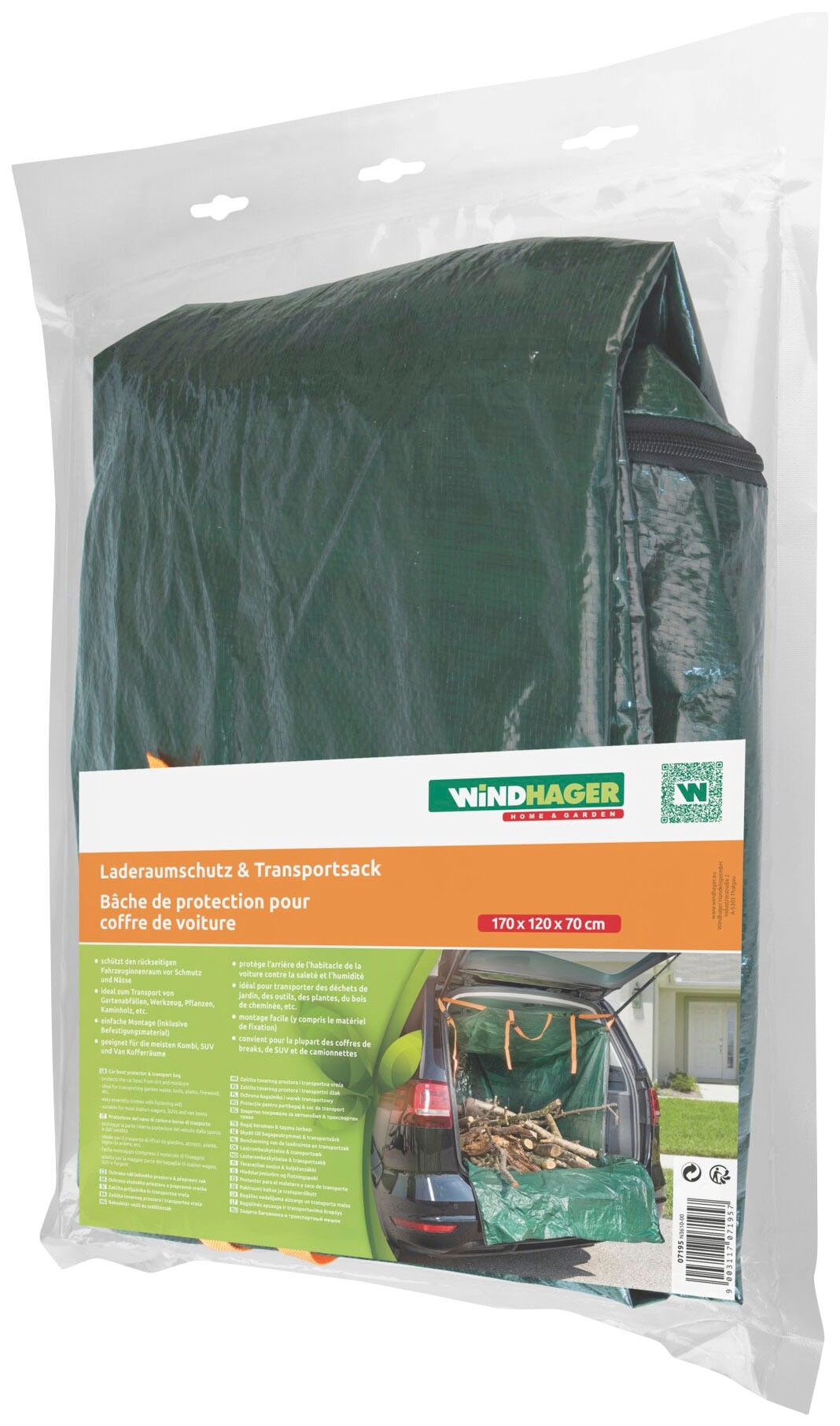 Windhager Gartensack, Transportplane, Transportsack, LxB: 170x120 cm