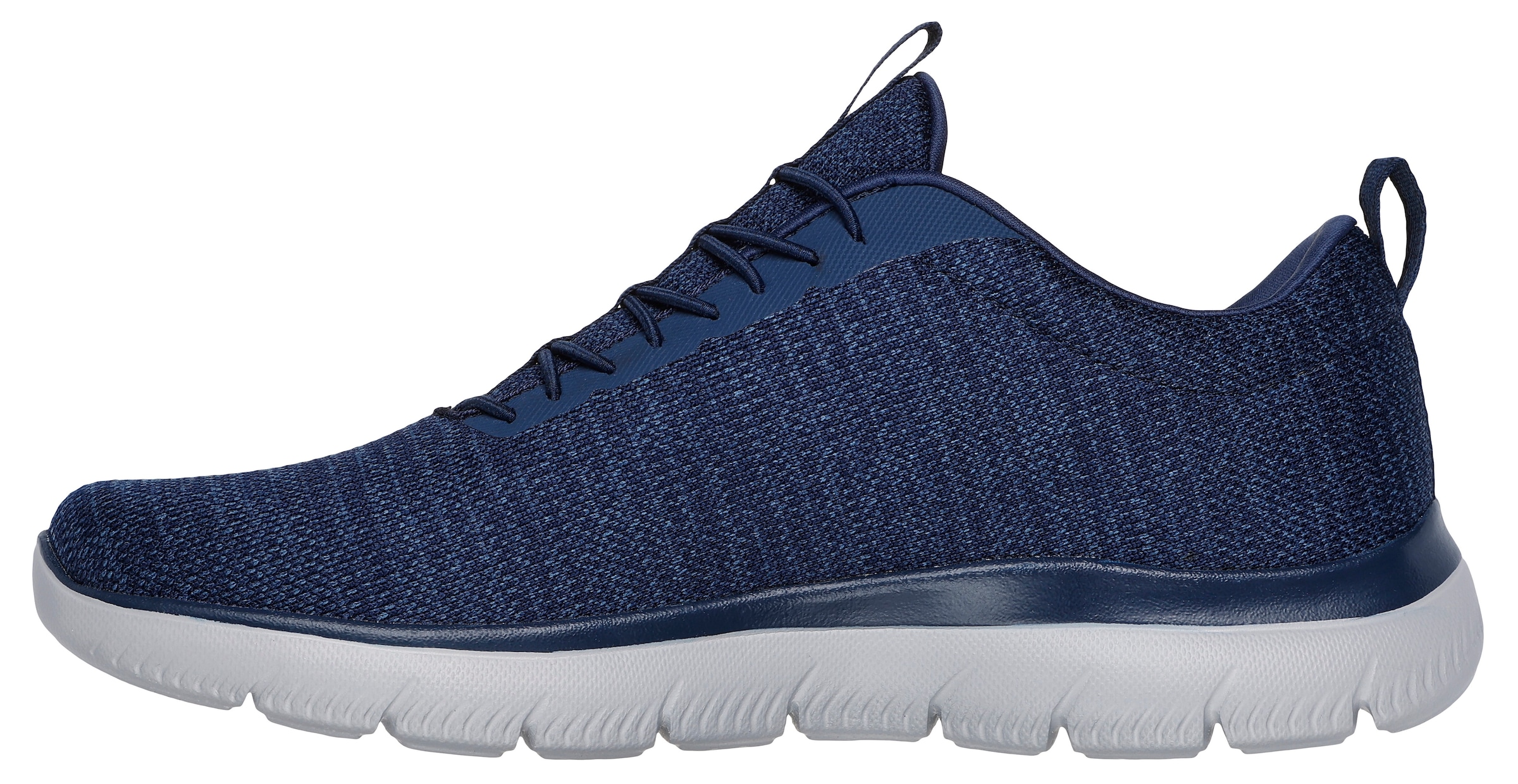Skechers Slip-On Sneaker »SUMMITS-«, Slipper, Freizeitschuh, Halbschuh mit Elastic Schnürsenkel