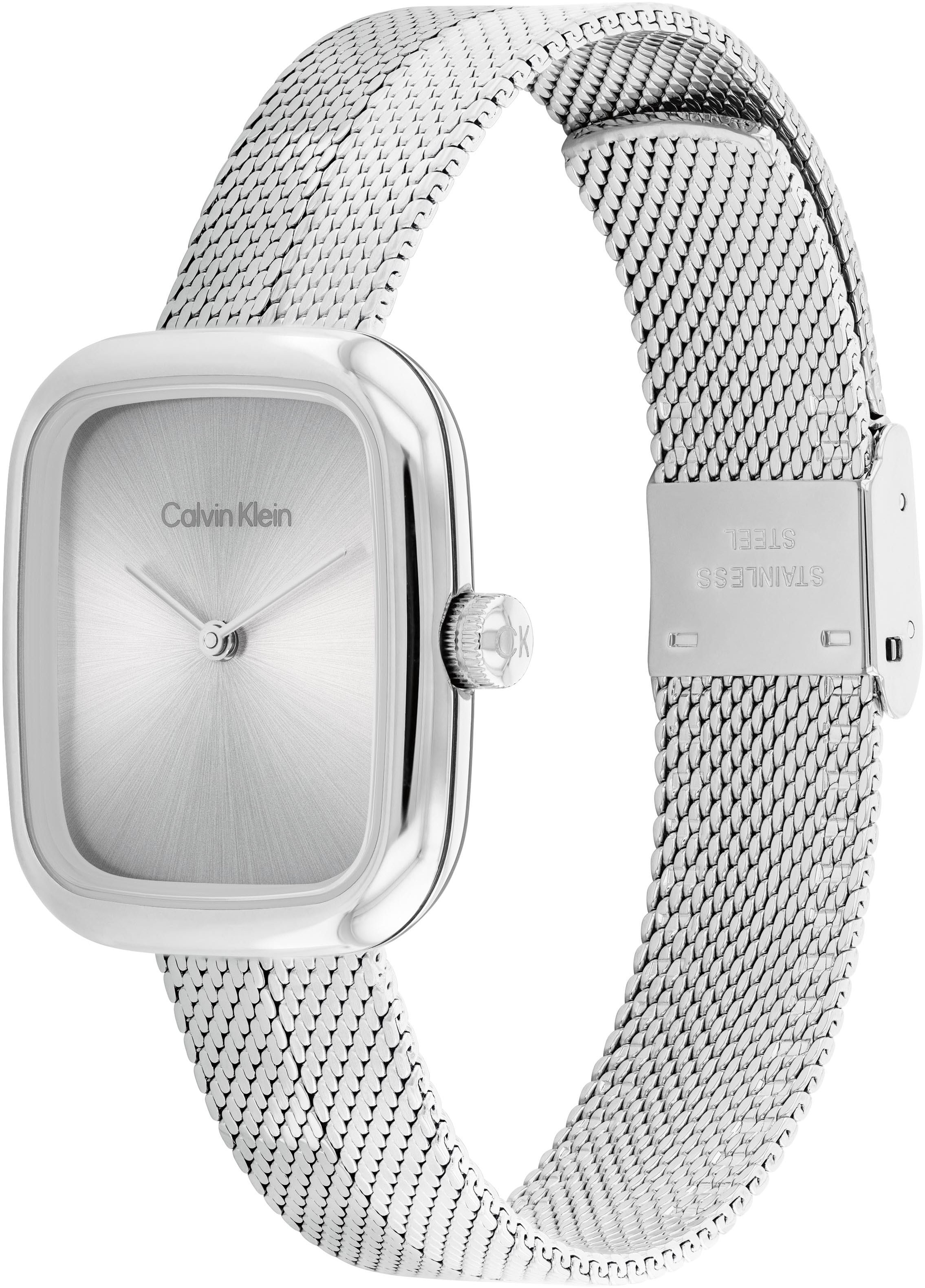Calvin Klein Quarzuhr »CK Adore«, Armbanduhr, Damenuhr, Edelstahlarmband, analog