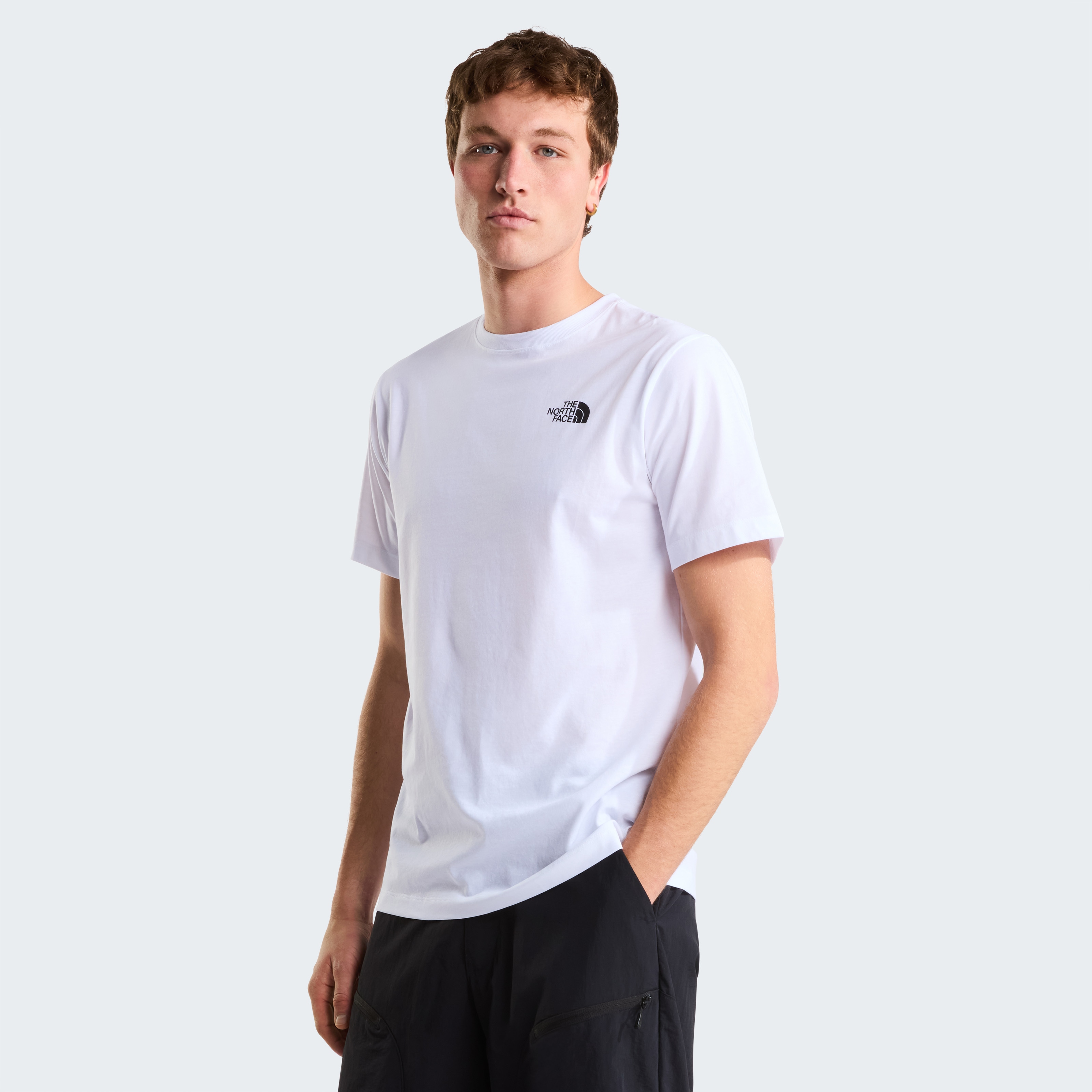 The North Face T-Shirt "M MOUNTAIN SKETCH REGULAR SHORT SLEEVE TEE-GRAPHIC" normale Passform, kurze Ärmel, sportlicher Stil