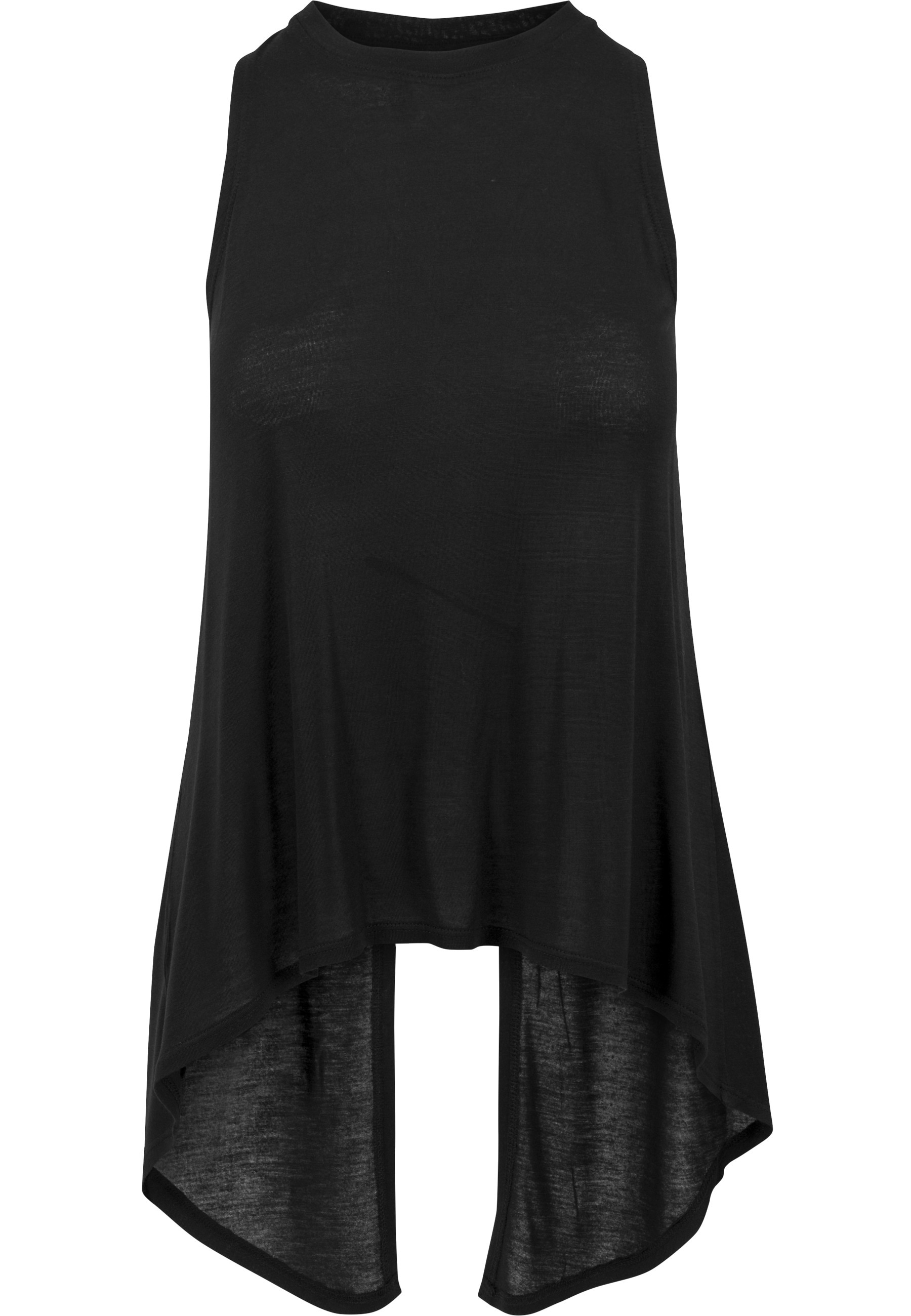 URBAN CLASSICS Tanktop "Urban Classics Damen Ladies HiLo Viscose Top" 1 Stk günstig online kaufen