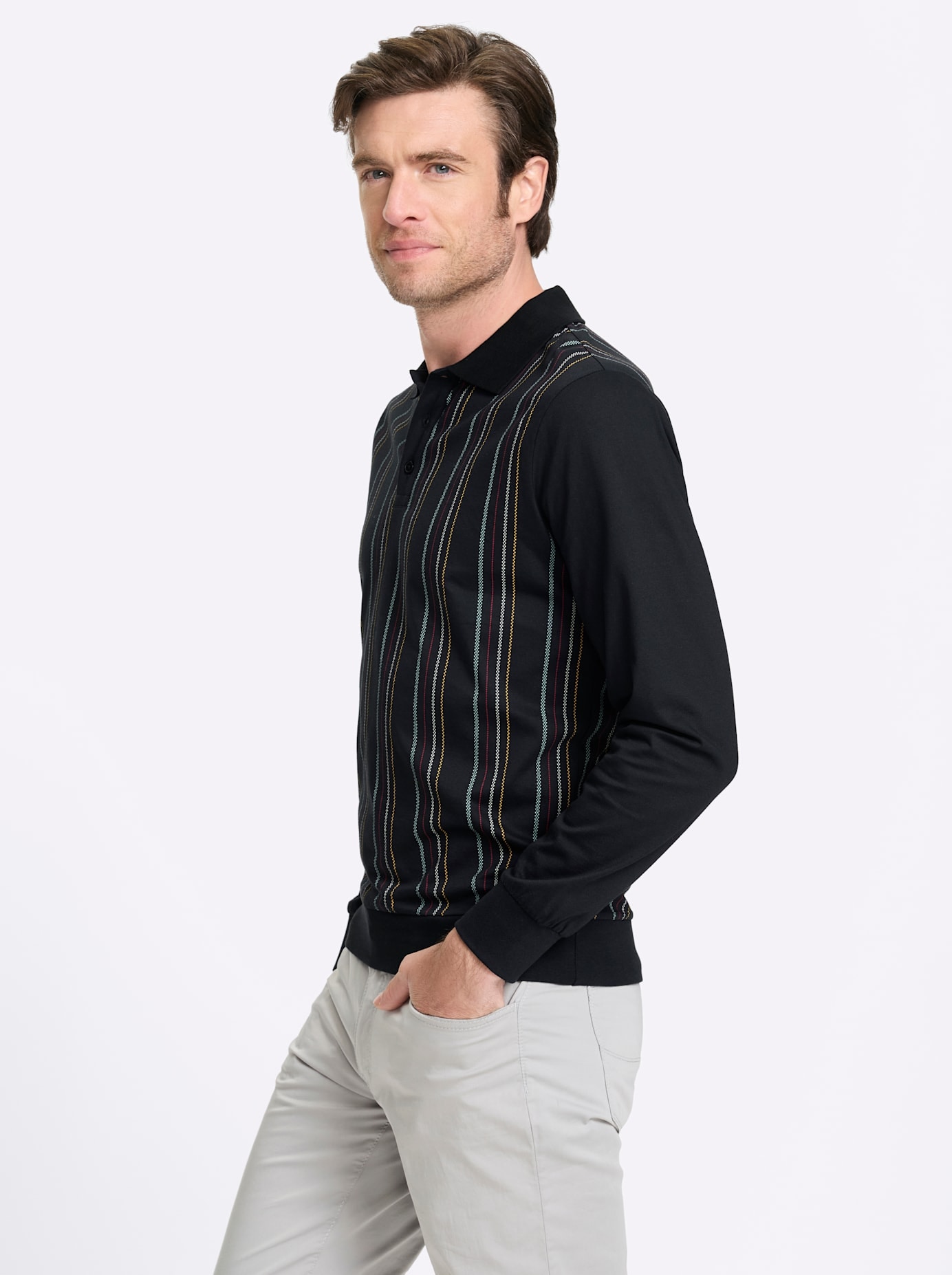 Marco Donati Poloshirt »Langarm-Shirt« 1
