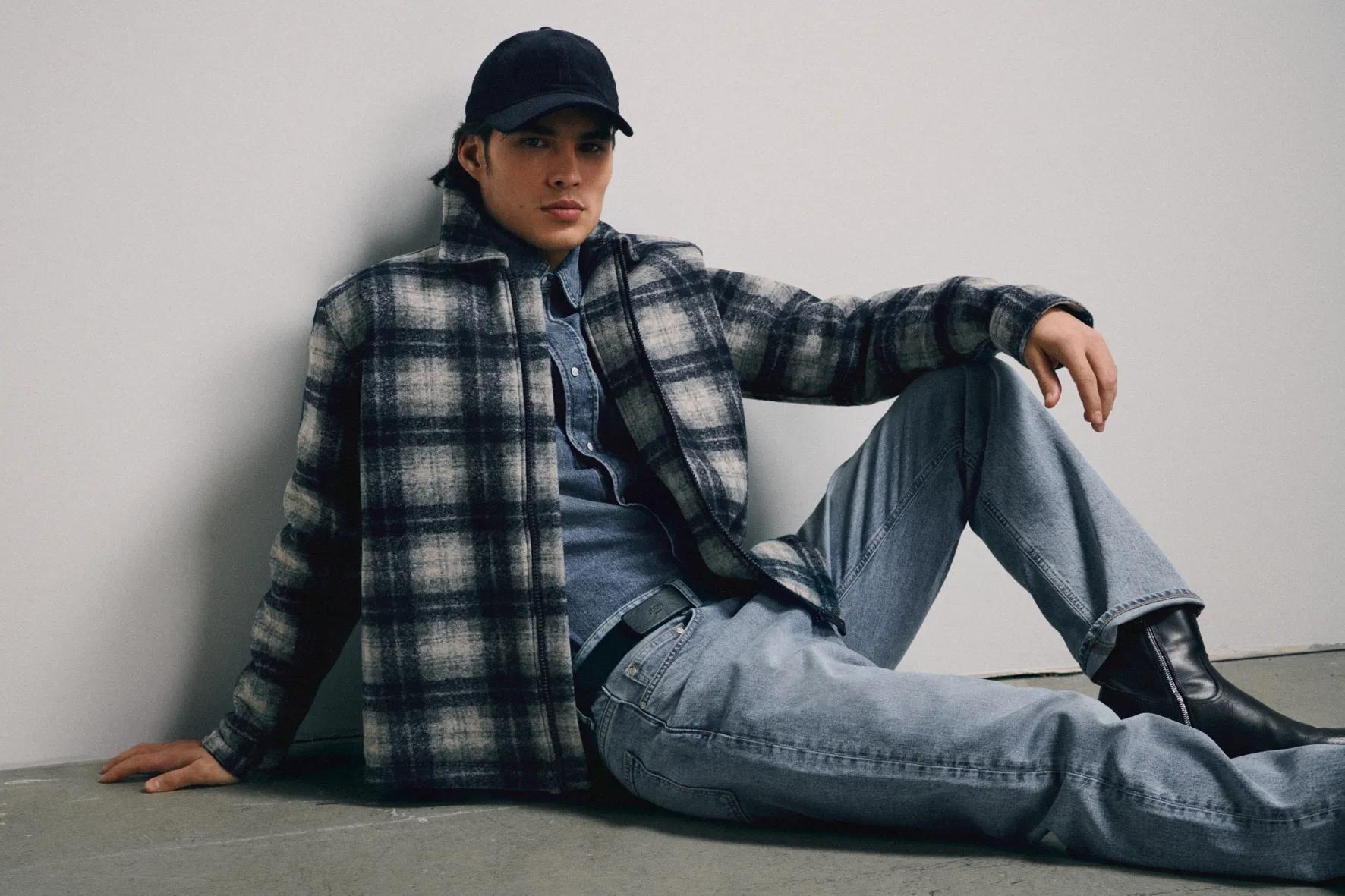 Joop Jeans Flanellhemd Regular fit mit Reißverschluss