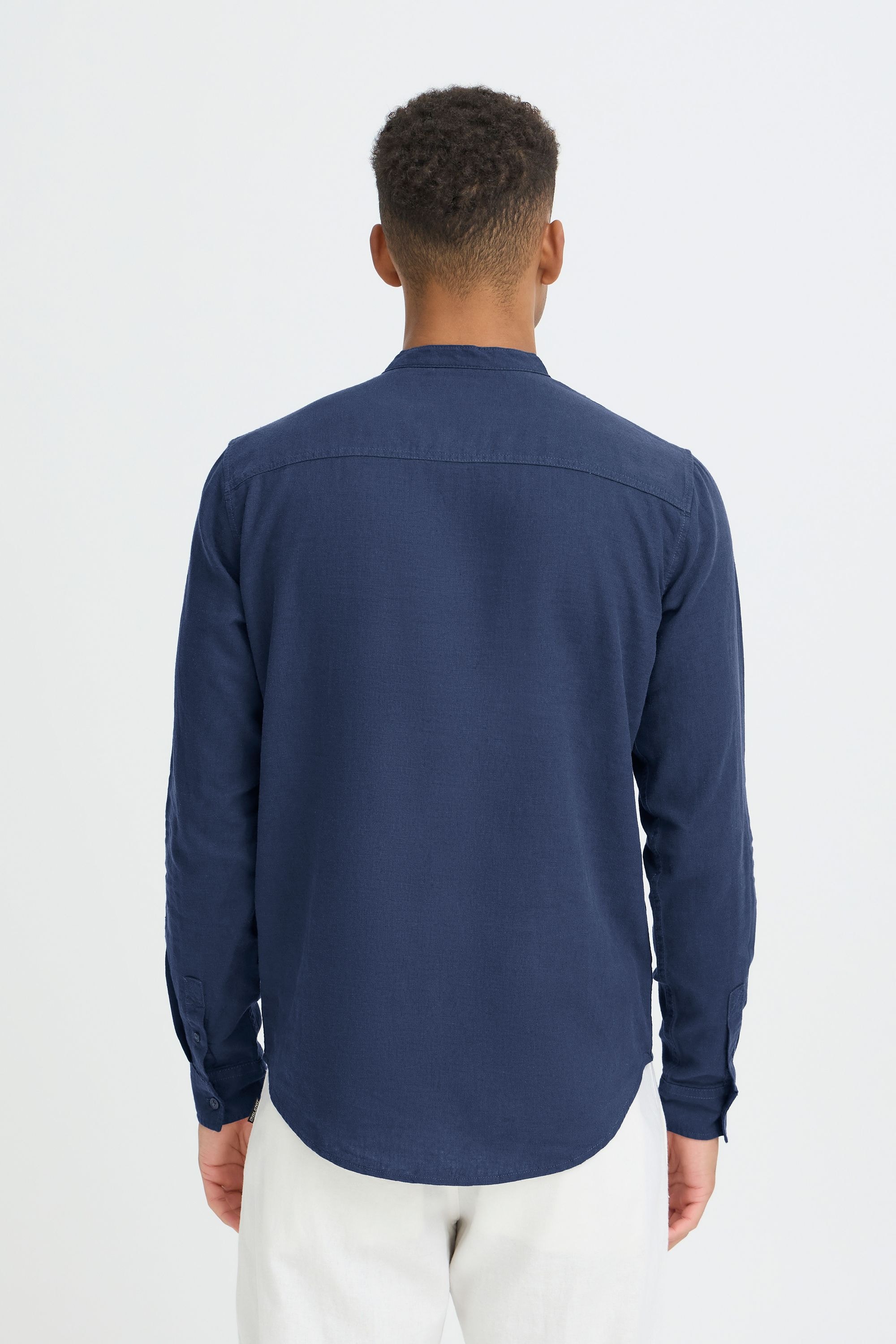 Blend Leinenhemd »BHLines« Stilvolles Langarmhemd aus Leinenmix