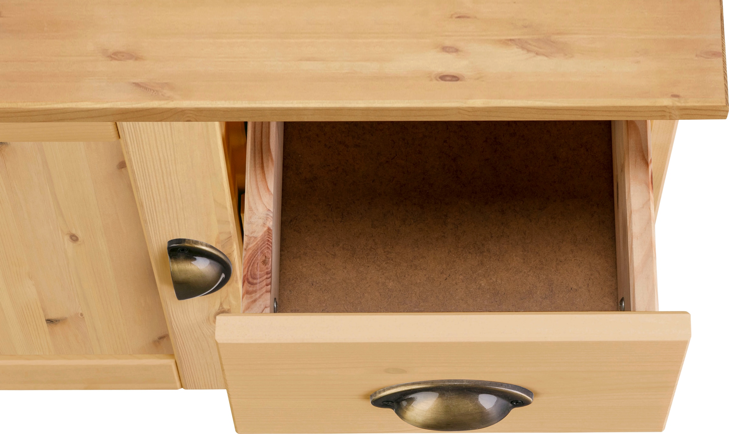 Home affaire Waschbeckenunterschrank »Oslo«, Kiefer, 1 Tür und 3 Schubkästen, Breite 60 cm, Höhe 55 cm