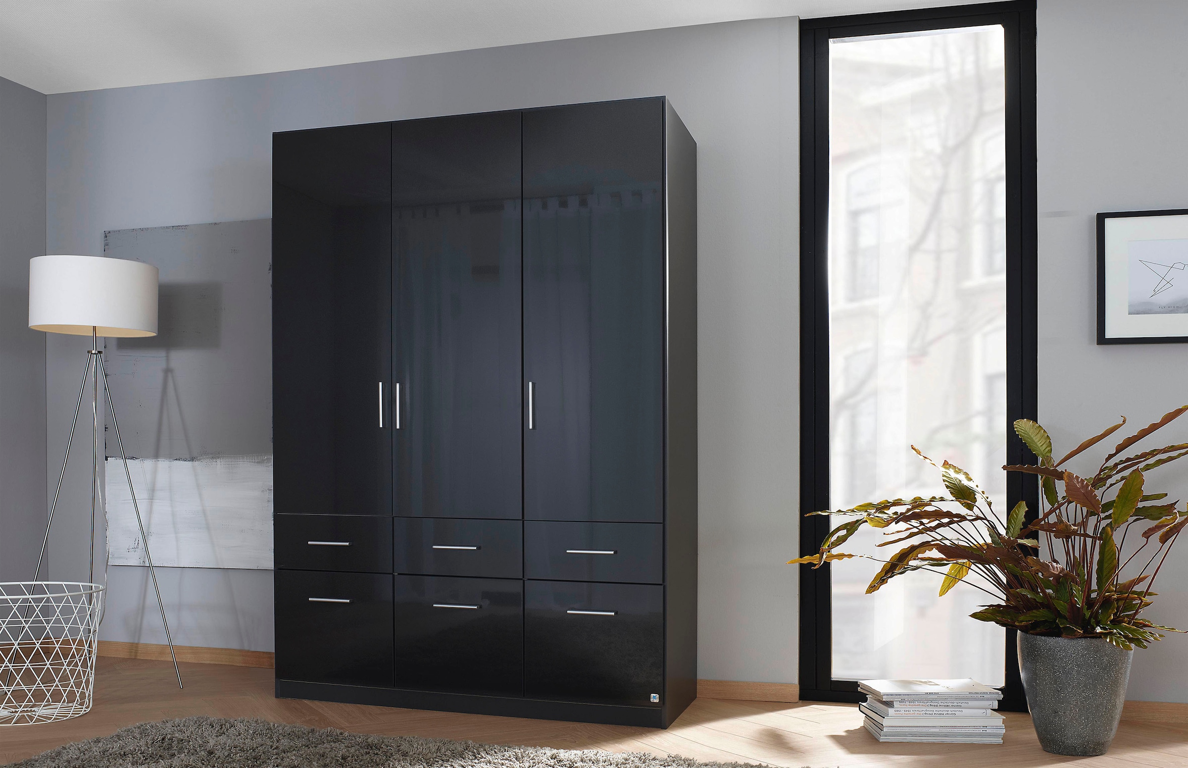 rauch Drehtürenschrank »Kleiderschrank Schrank Garderobe Schlafzimmerschrank CELLE«, in 4 Breiten und 2 Höhen, optional mit Schubkästen MADE IN GERMANY