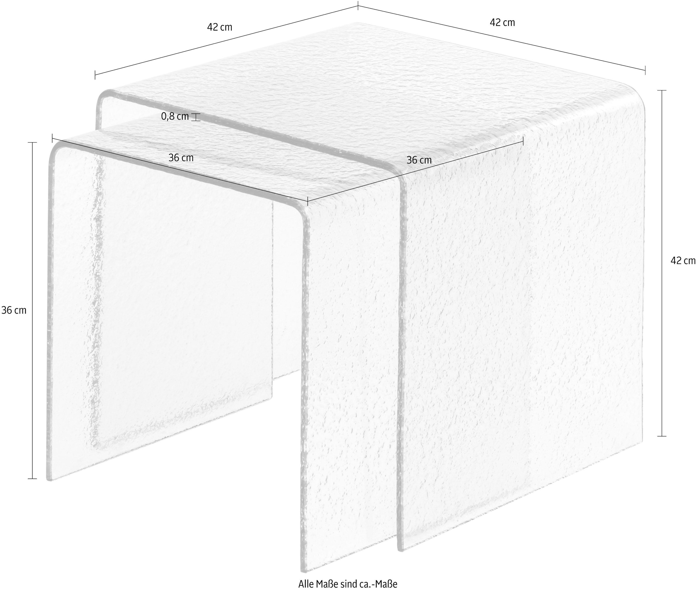 Paroli Beistelltisch, (Set, 2 St.), quadra