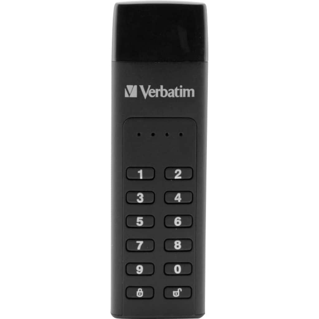 Verbatim USB-Stick »Keypad Secure 64GB«, (USB 3.2 Lesegeschwindigkeit 160 MB/s)