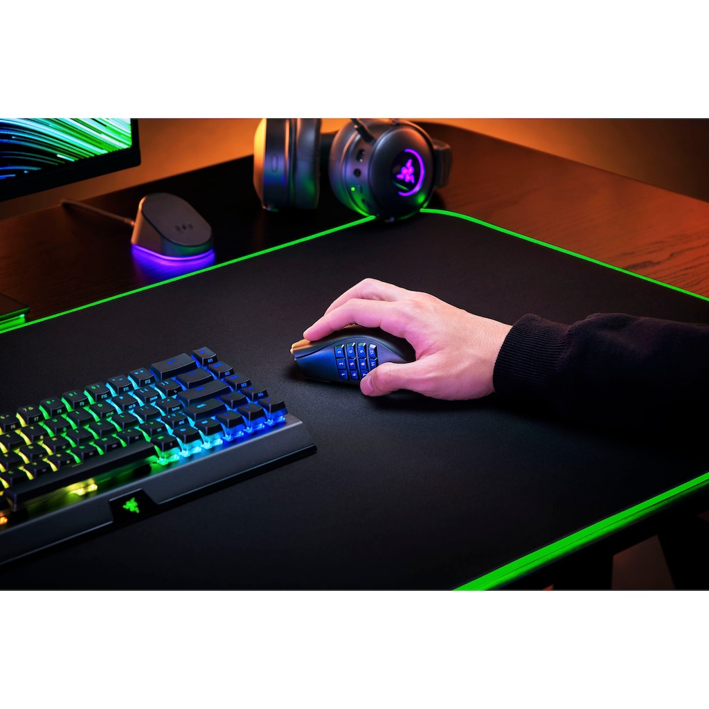 RAZER Gaming-Maus »Naga V2 Pro«, Bluetooth-RF Wireless-kabelgebunden