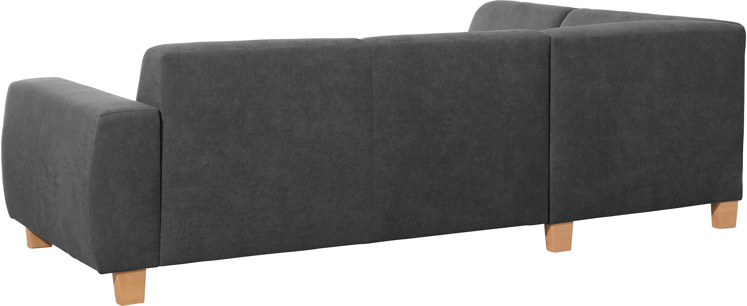 Max Winzer® Ecksofa »Blackpool modern, mittlere Sitzhärte mit hochwertiger Schaumpolsterung«, Lounge-Charakter durch niedrigen, leicht gewölbten Rücken