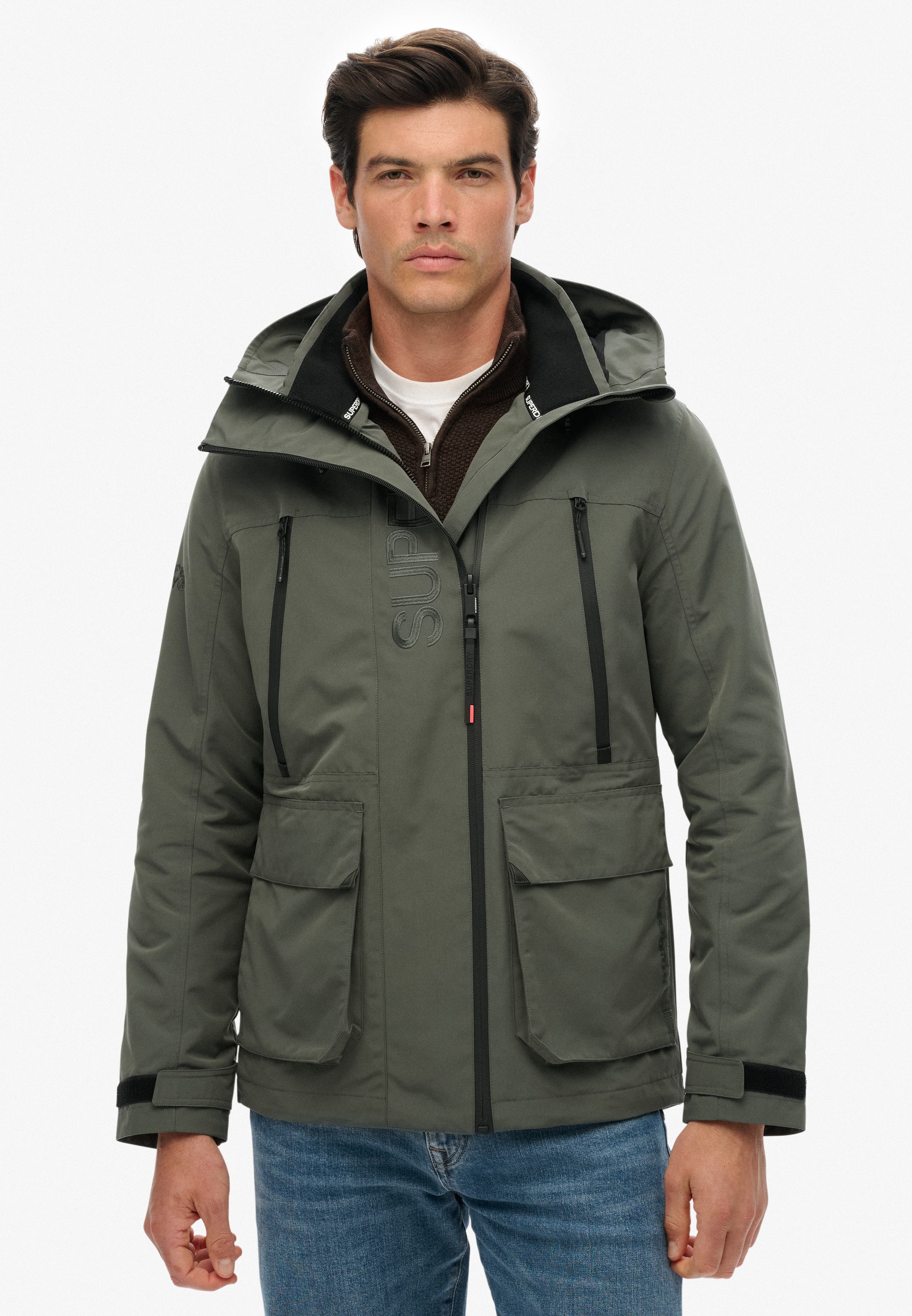 Superdry Outdoorjacke "HOOD ULTIMATE EMB WINDBREAKER", mit Kapuze günstig online kaufen