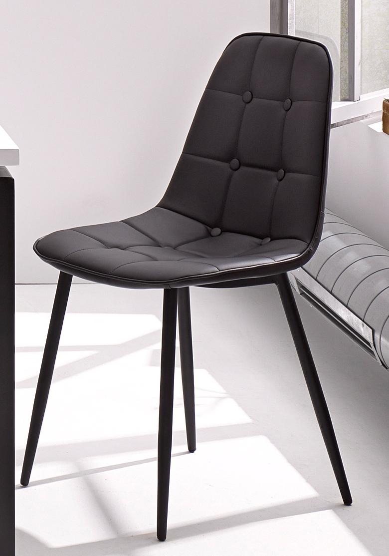 INOSIGN Essgruppe Esstisch, Breite 160 cm und 4 Esszimmerstühle, Bezug in K günstig online kaufen