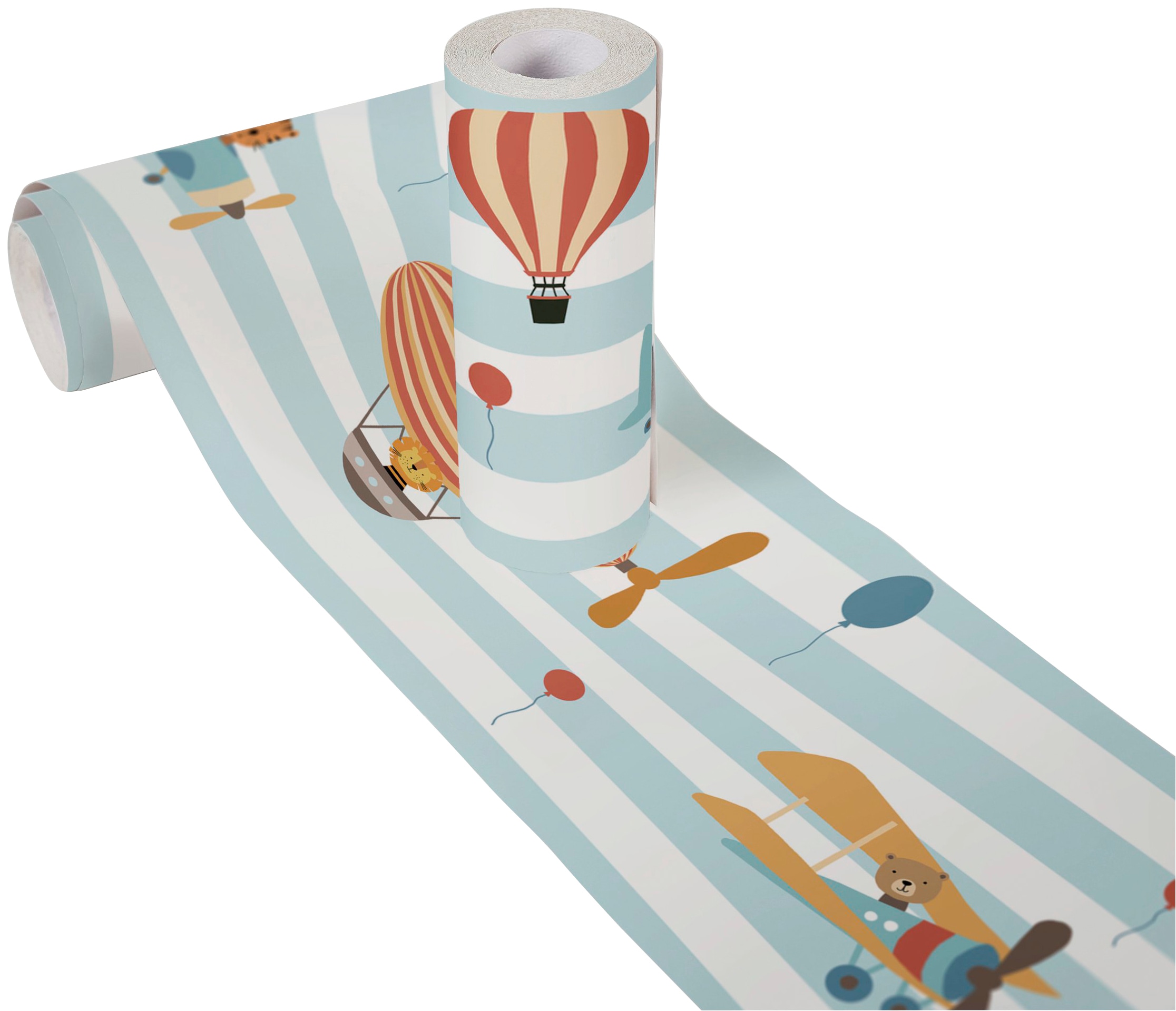 A.S. Création Bordüre »Flying Party«, Motiv-abstrakt-naturalistisch, Tapete Kinder Borte Wohnzimmer Schlafzimmer Küche Design Kinderzimmer