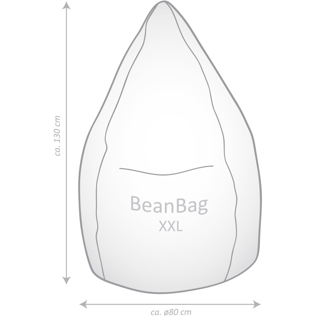 Magma Heimtex Sitzsack »BeanBag MINK XXL«, (1 St.)