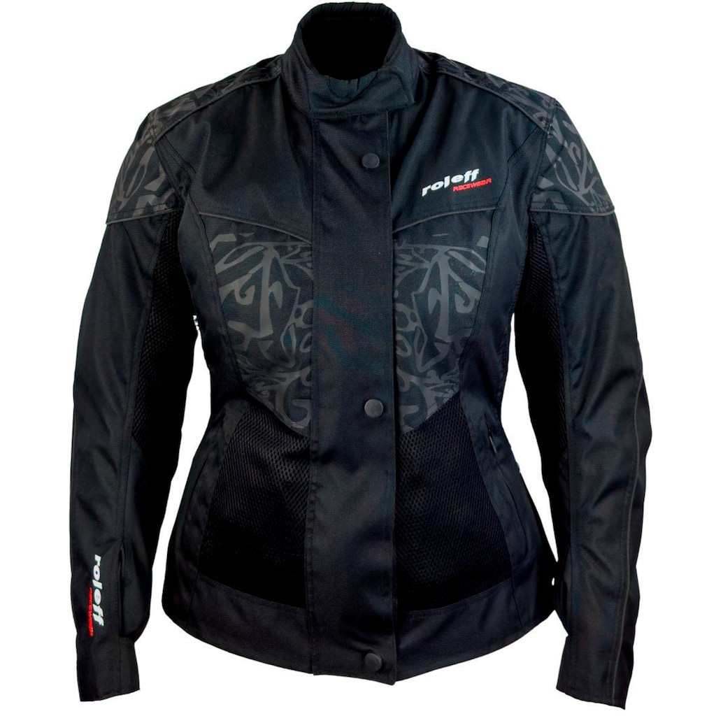 roleff Motorradjacke »Messina Lady«, Mit Sicherheitsstreifen