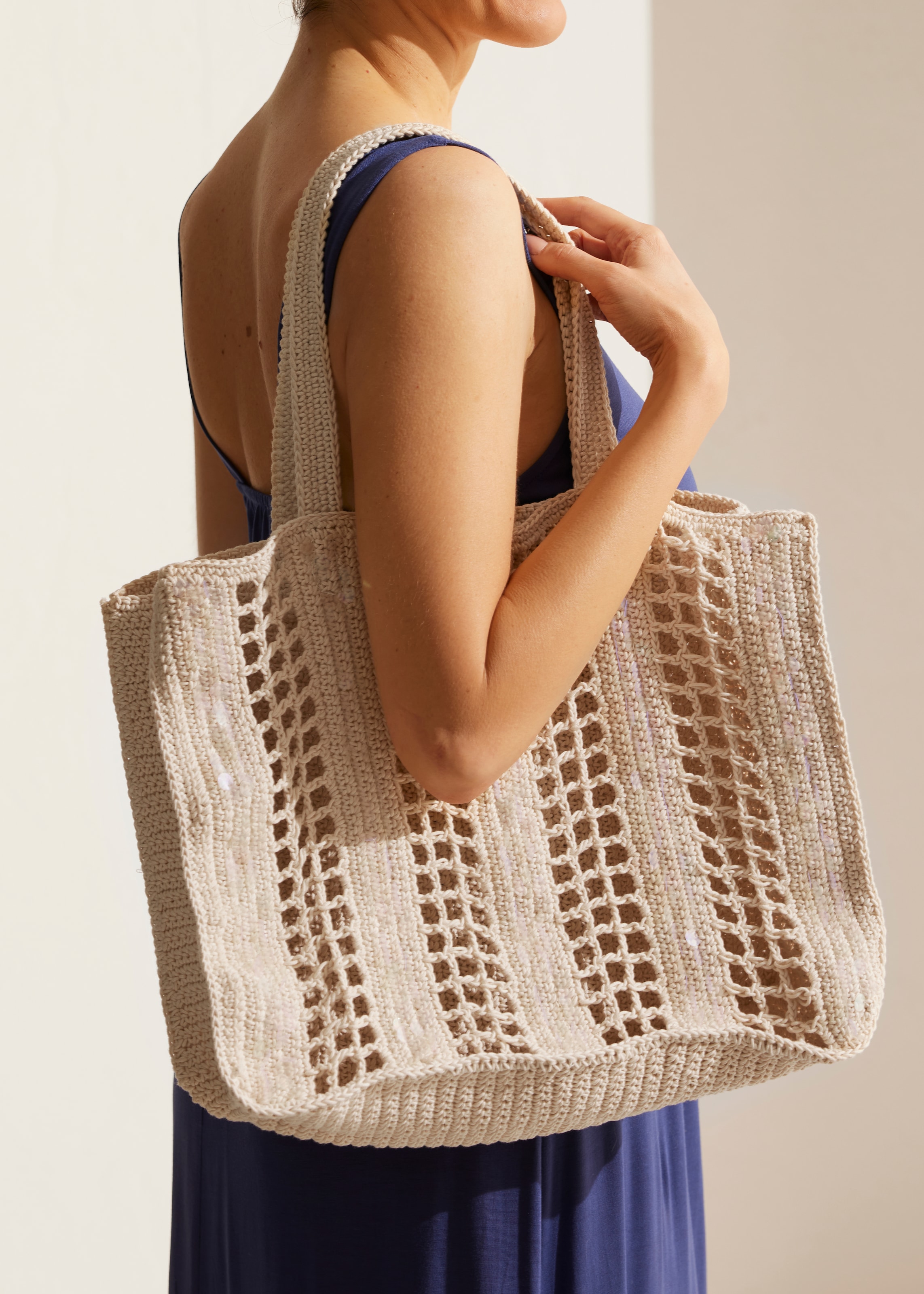 Vivance Shopper »Strandtasche«, Handtasche, Schultertasche, Henkeltasche, Sommertasche