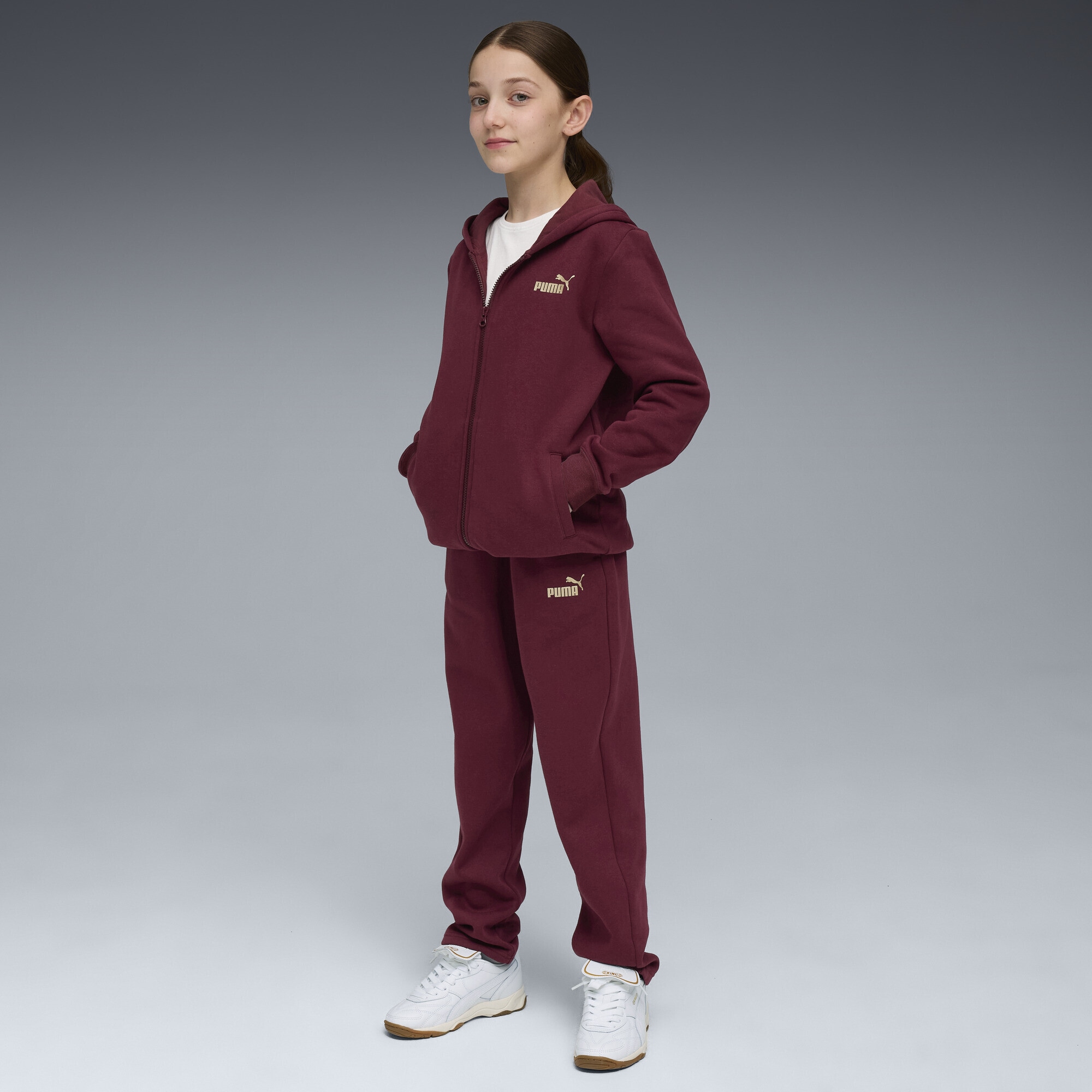 PUMA Jogginganzug »Metallic Jogginganzug mit Kapuze Mädchen«