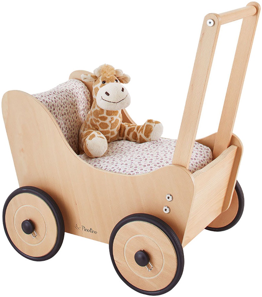 Pinolino® Puppen Bettwäsche »3-tlg. Blümchen« für Puppenwagen und Puppenbetten