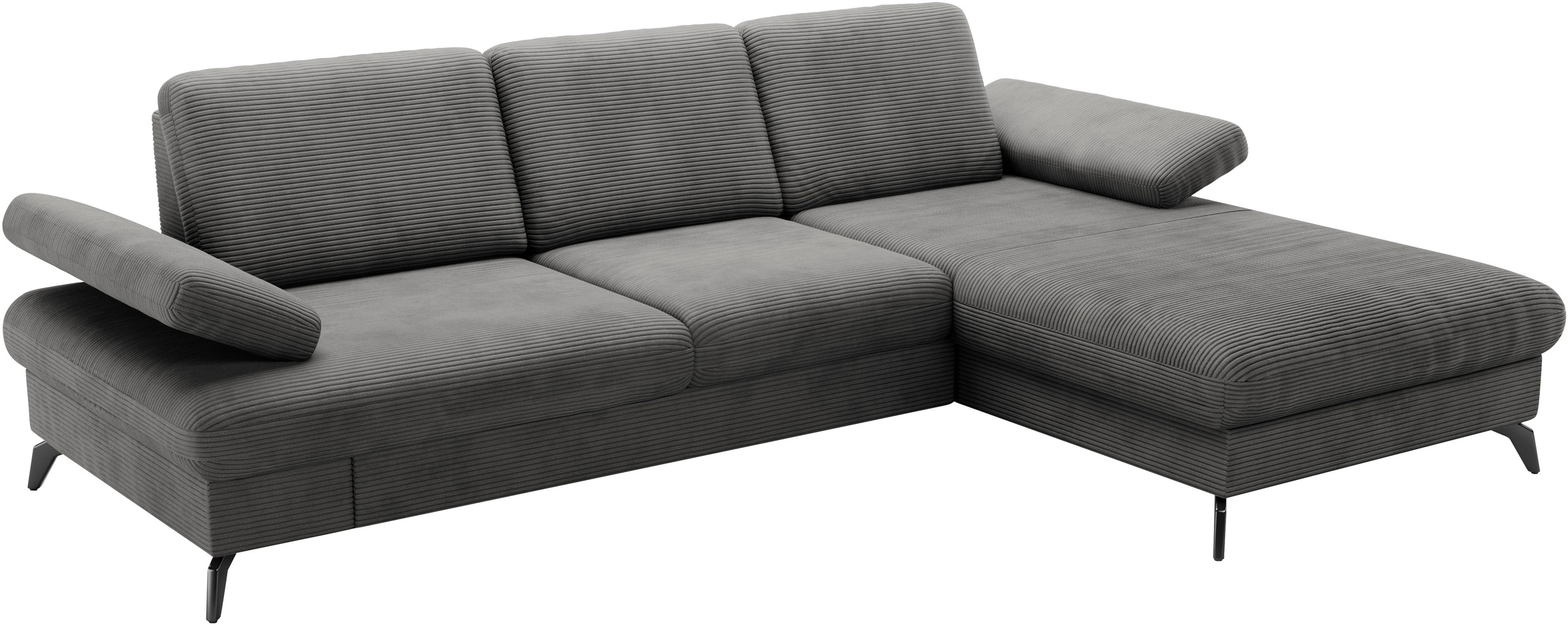 sit&more Ecksofa »Morris Jubi, L-Form«, inkl. Armteilfunktion und 1 Zierkissen, wahlweise mit Bettfunktion