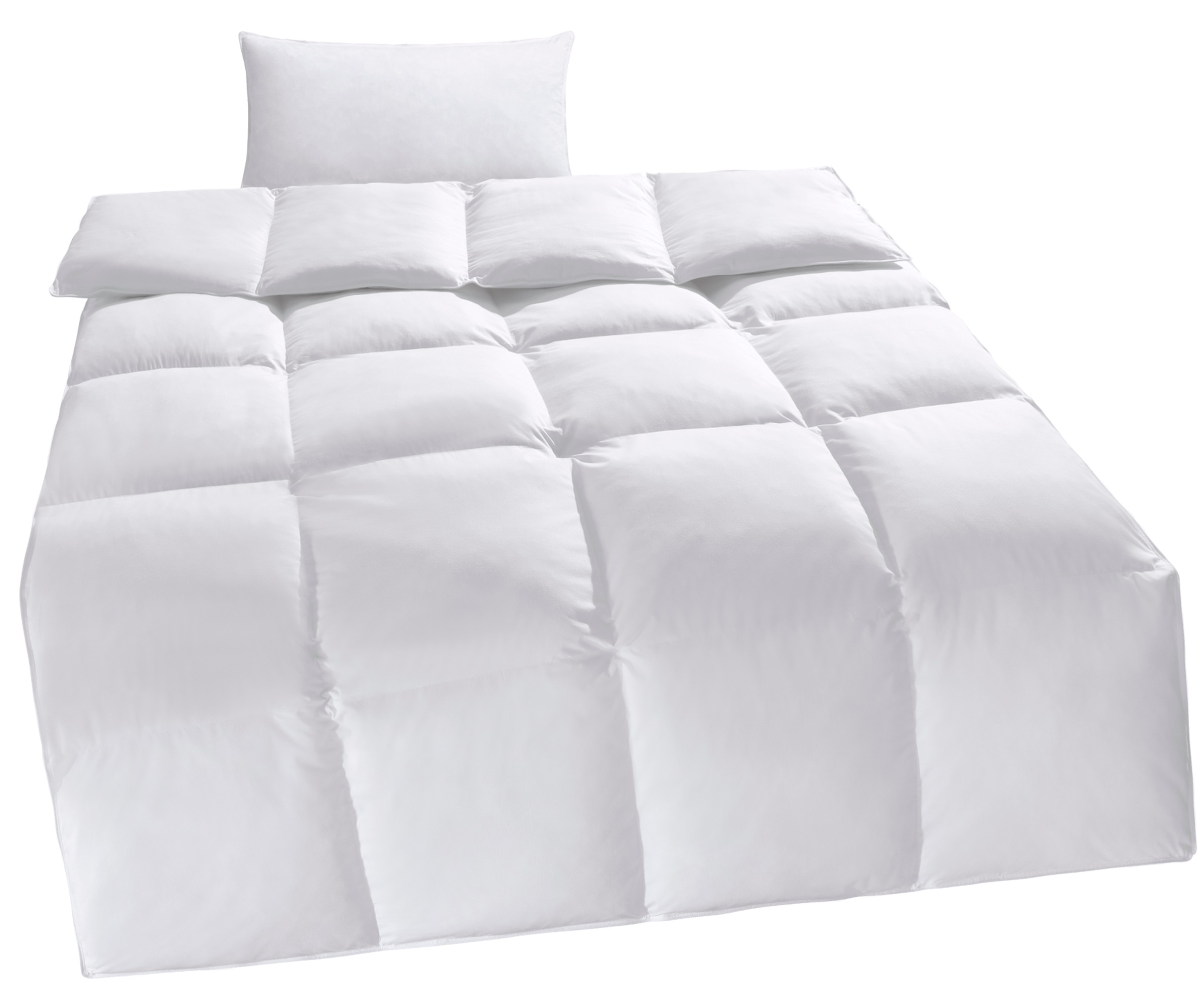 Home affaire Kunstfaserbettdecke + Kopfkissen "Taylore Set: 1 Bettdecke 135 günstig online kaufen