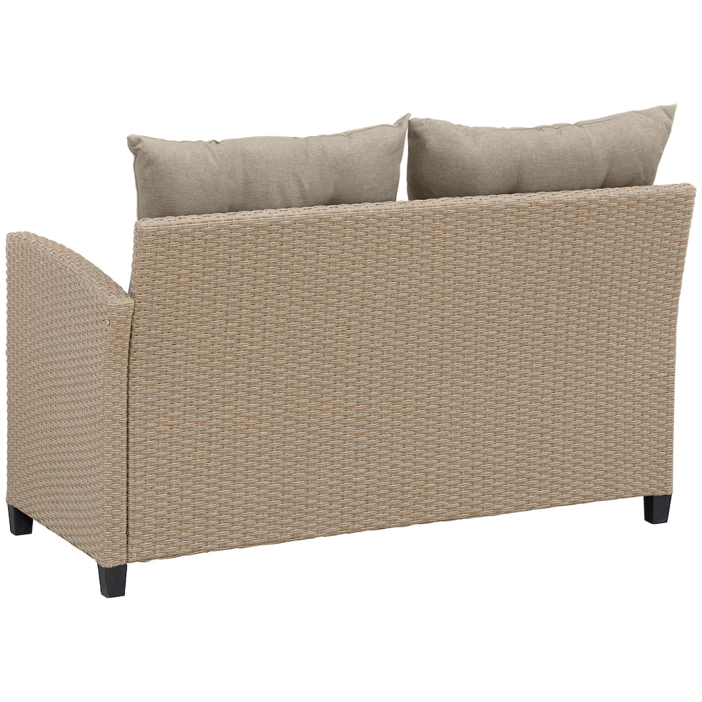 KONIFERA Gartenlounge-Set »Keros Premium«, (Set, 20 tlg., 2x 2er Sofa, 1x Ecke, 1x Sessel, 2x Hocker, 1x Tisch 145x75x67,5cm)