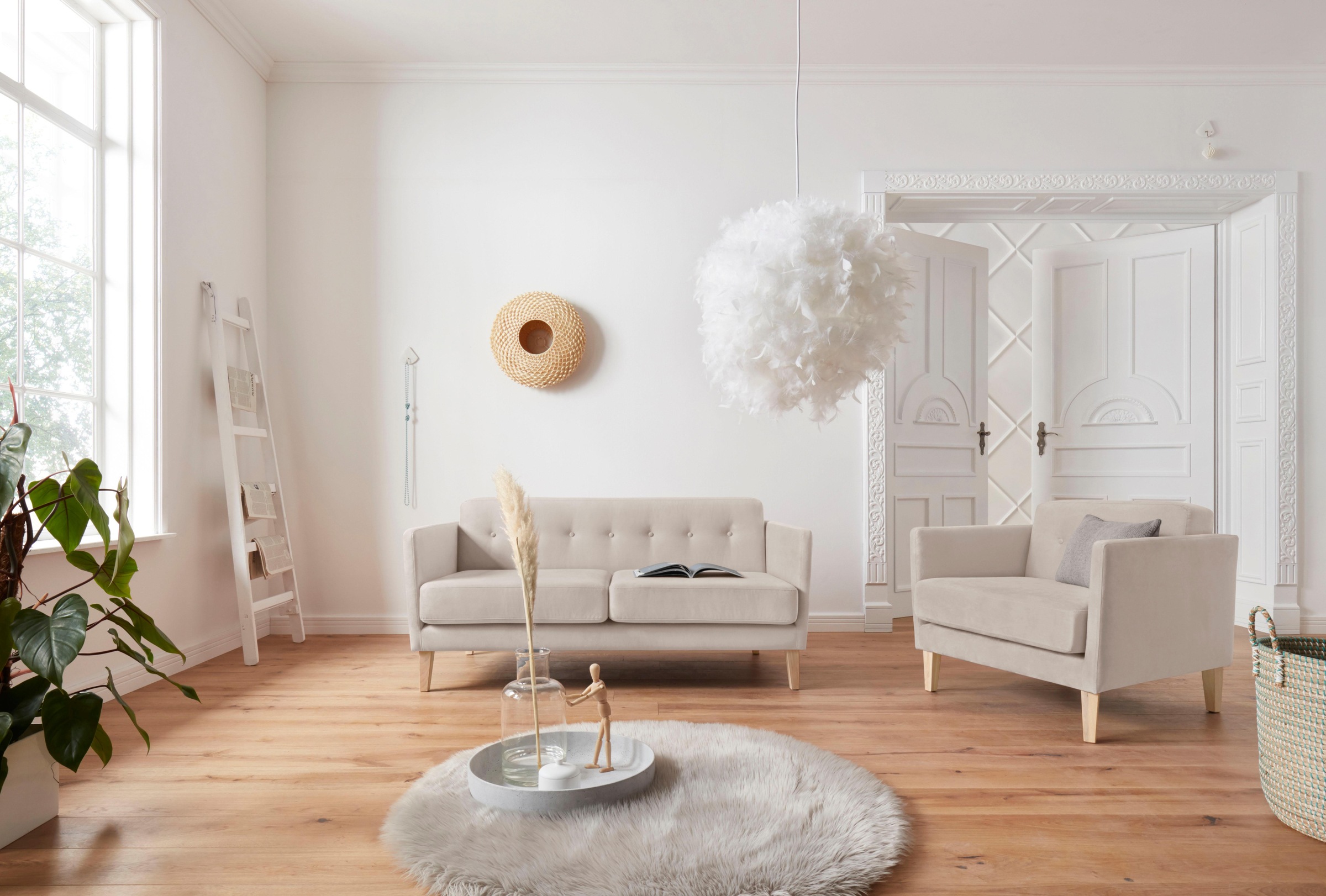 andas Sessel »Raadal«, in skandinavischer Optik, mit Knopfheftung, Design by Morten Georgsen