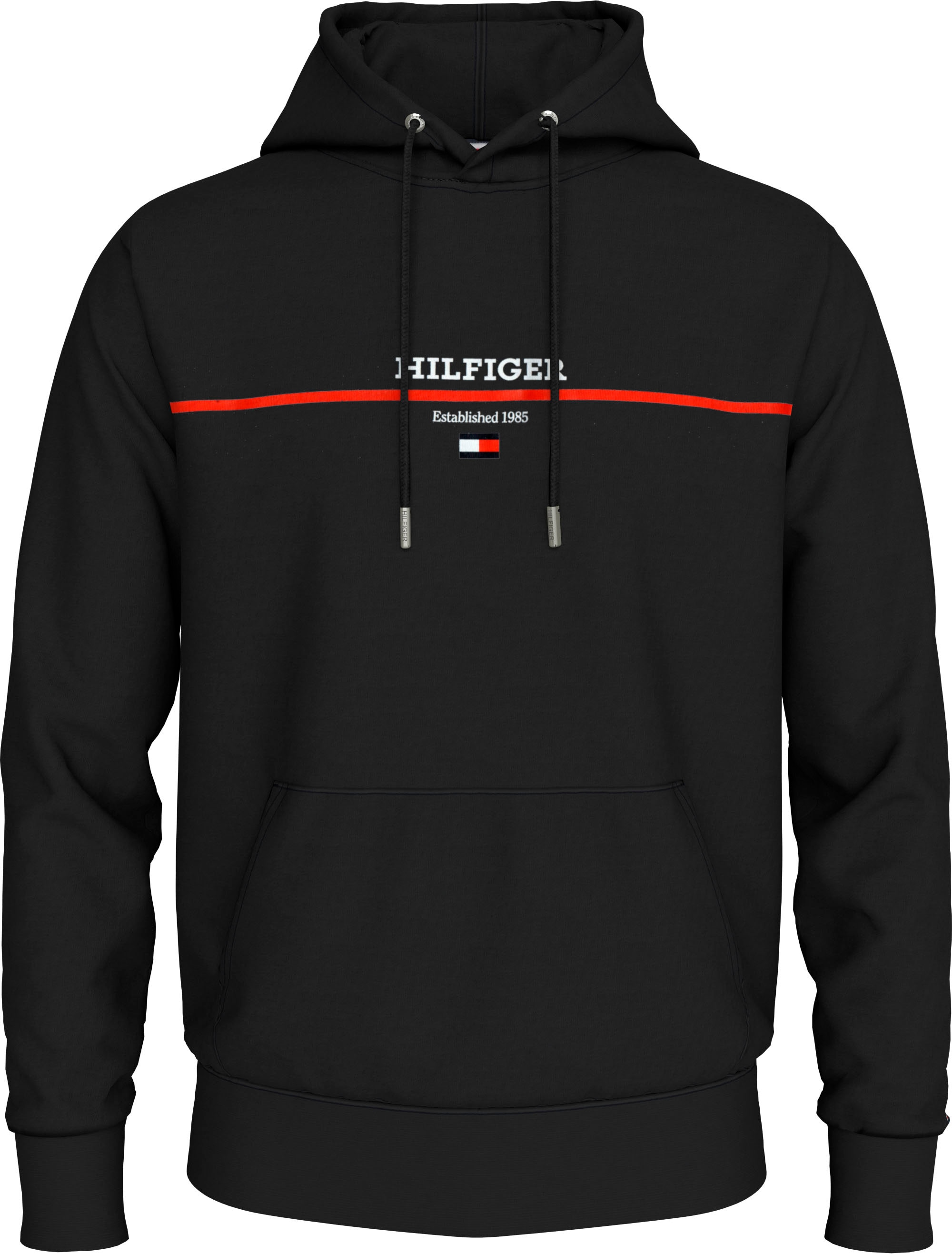 Black tommy hilfiger hoodie mens on sale