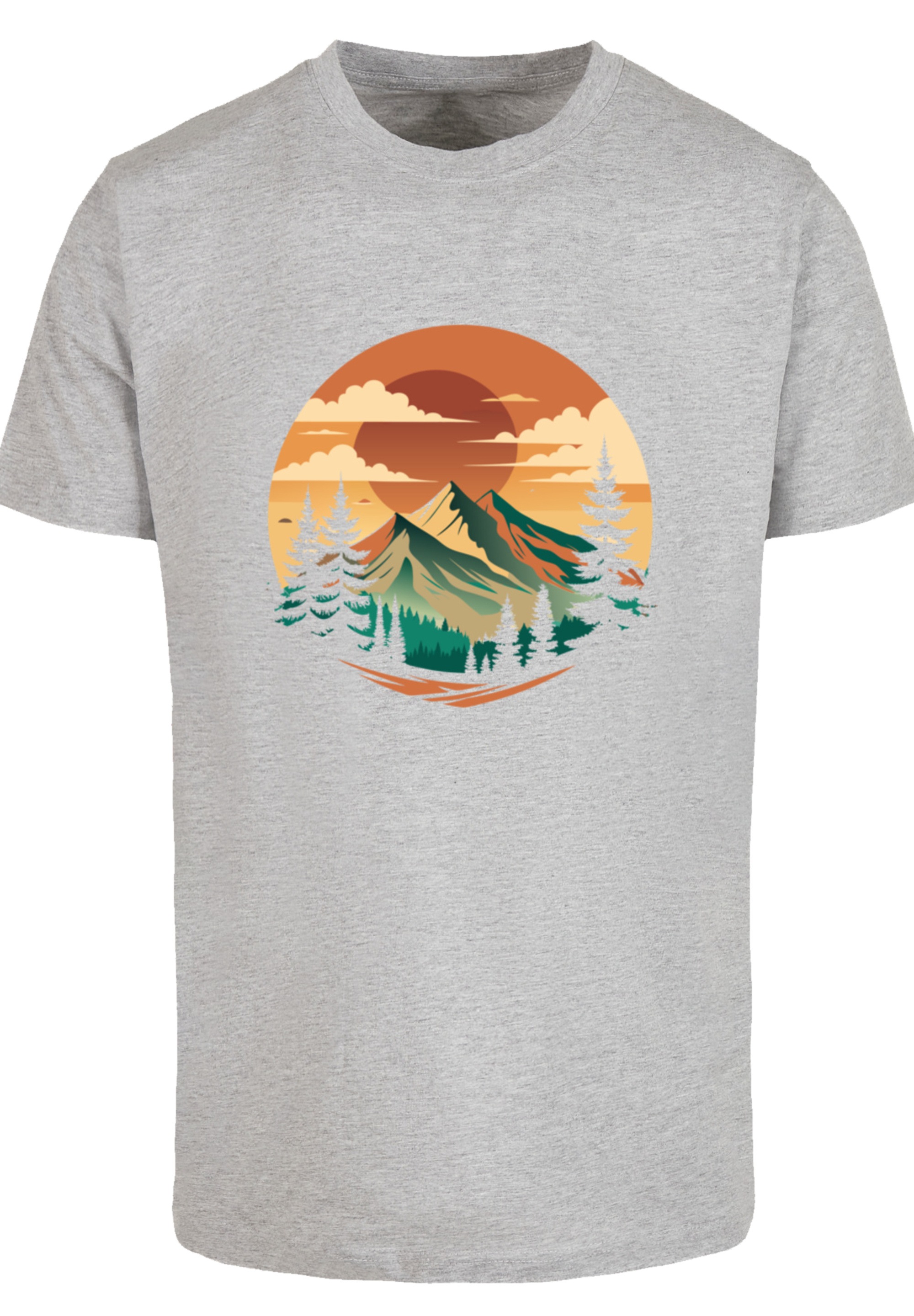F4NT4STIC T-Shirt »Sonnenuntergang Berglandschaft«, Premium Qualität