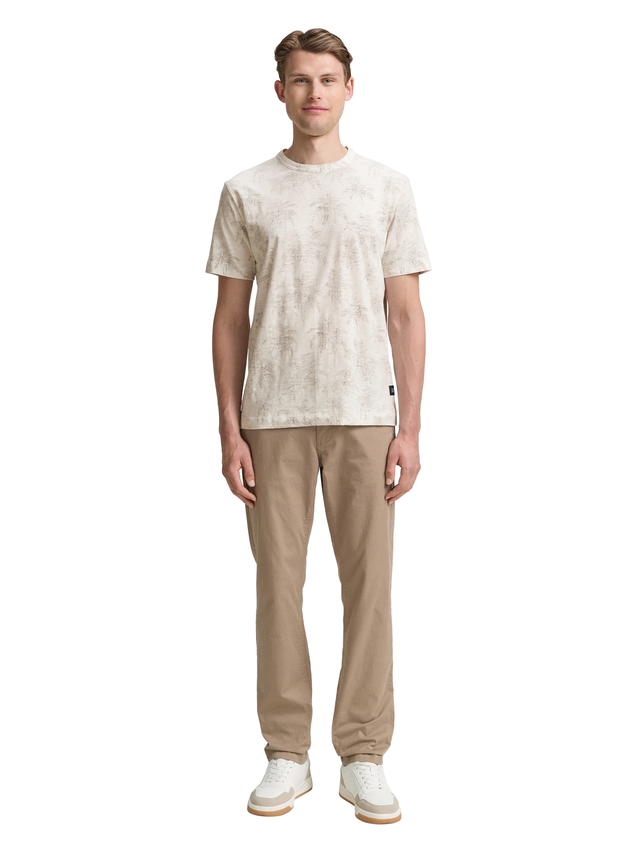 TOM TAILOR T-Shirt, mit All-Over Palmen Print