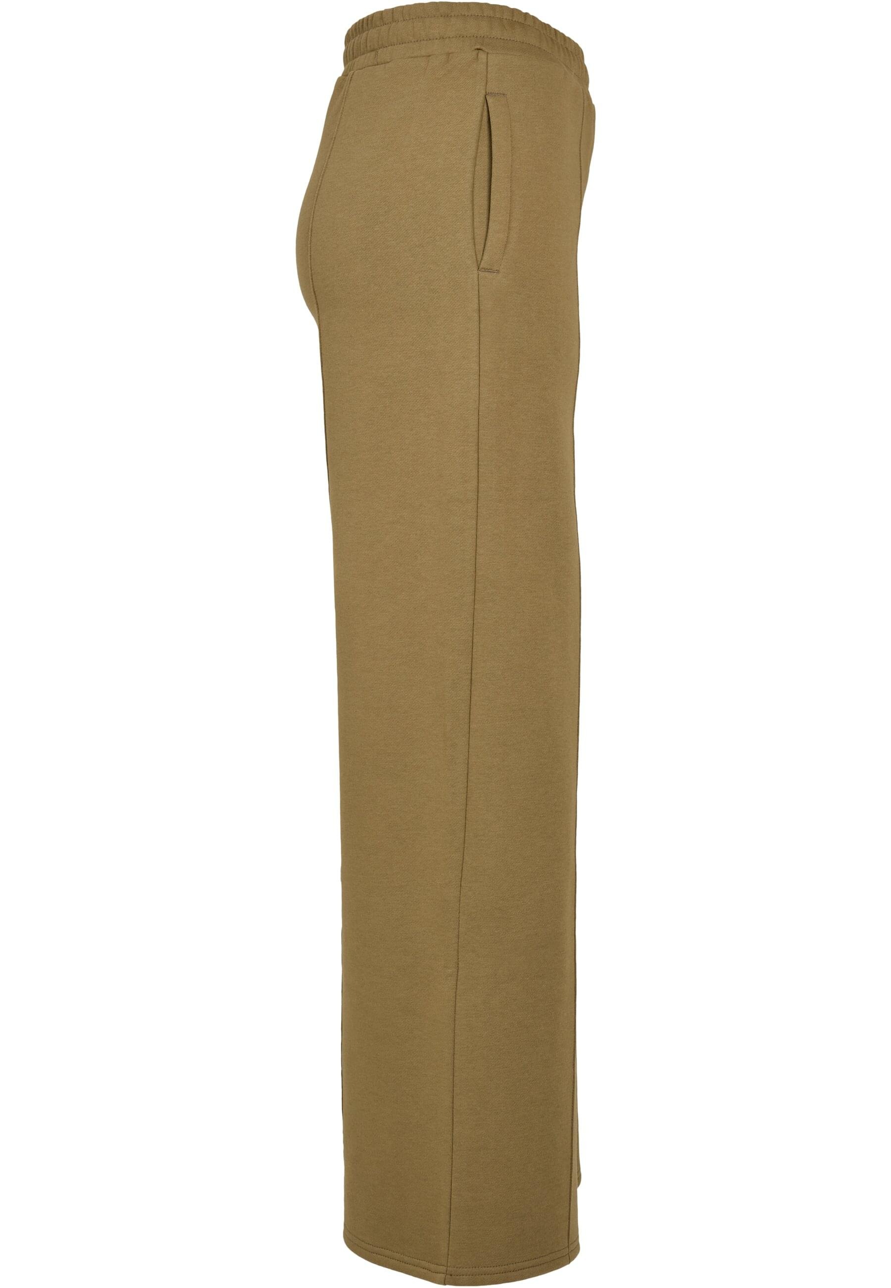 URBAN CLASSICS Stoffhose »Urban Classics Damen Ladies Straight Pin Tuck Sweat Pants«, (1 tlg.)