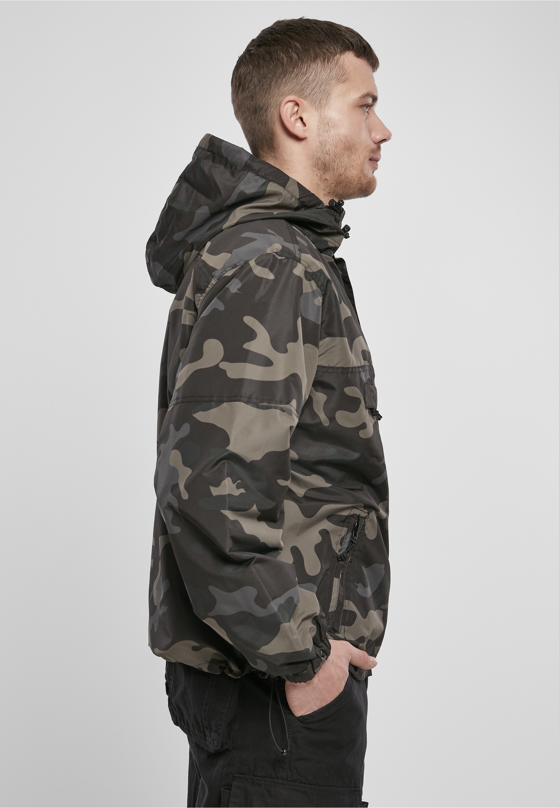 Brandit Allwetterjacke »Brandit Herren Summer Pull Over Jacket« 1 Stk. tlg. mit Kapuze