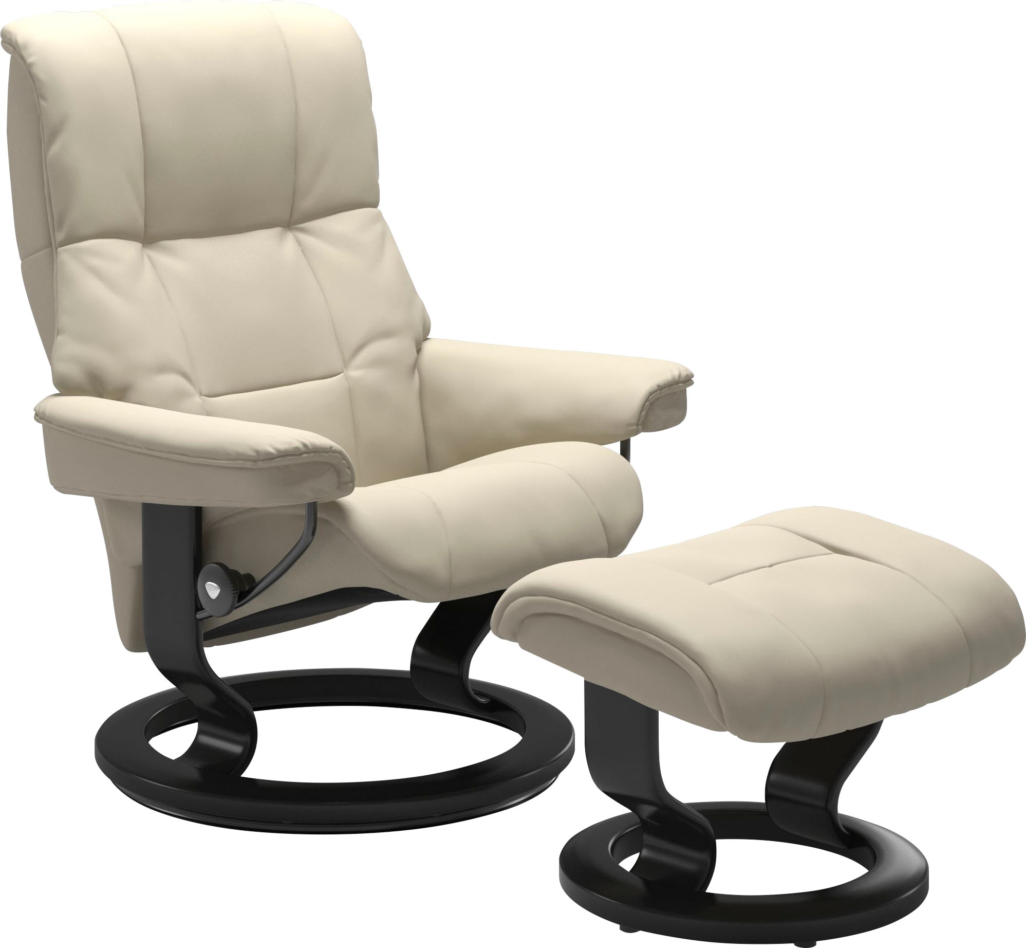 Stressless Relaxsessel "Mayfair" Relaxsessel mit Hocker, mit Hocker, mit Classic Base, Größe S, M & L, Gestell Schwarz