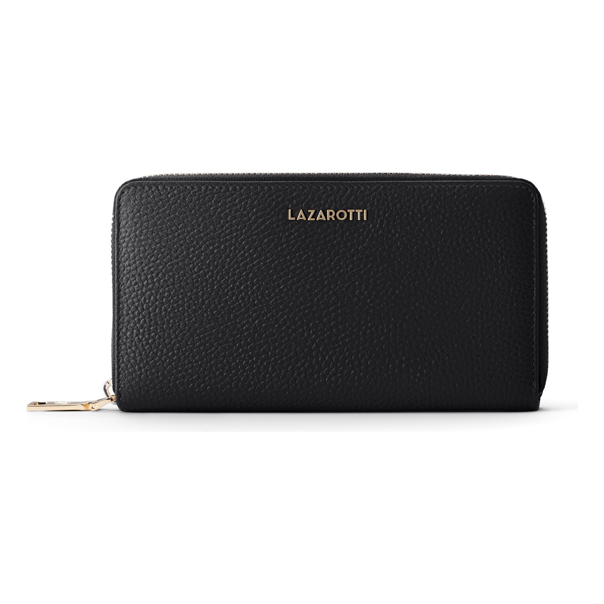 Lazarotti "Bologna Leather XL Zip-Around Geldbörse Leder 19 cm"