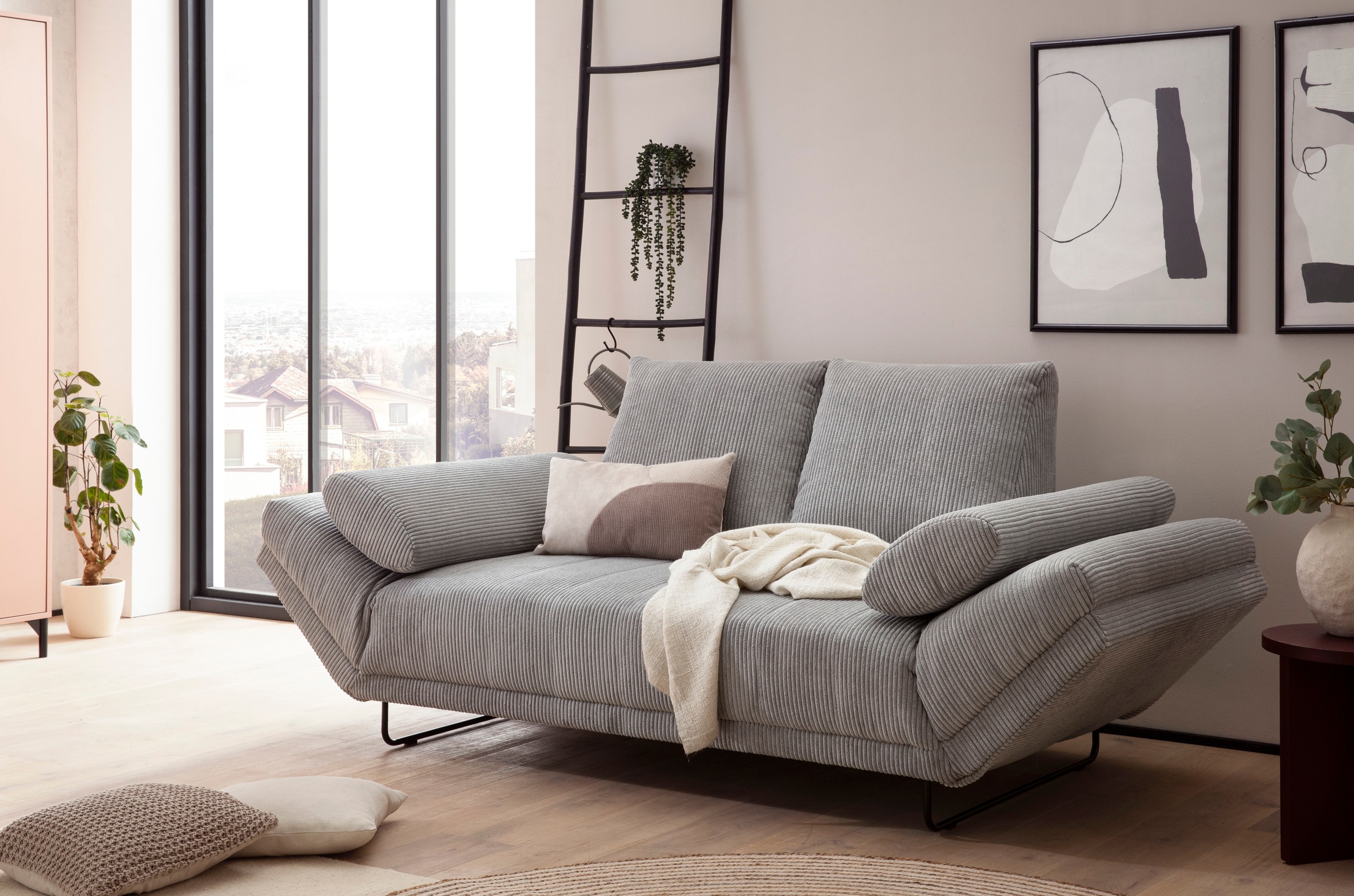 INOSIGN Schlafsofa "Jadelyn mit klappbaren Armlehnen, Bettsofa mit Federker günstig online kaufen