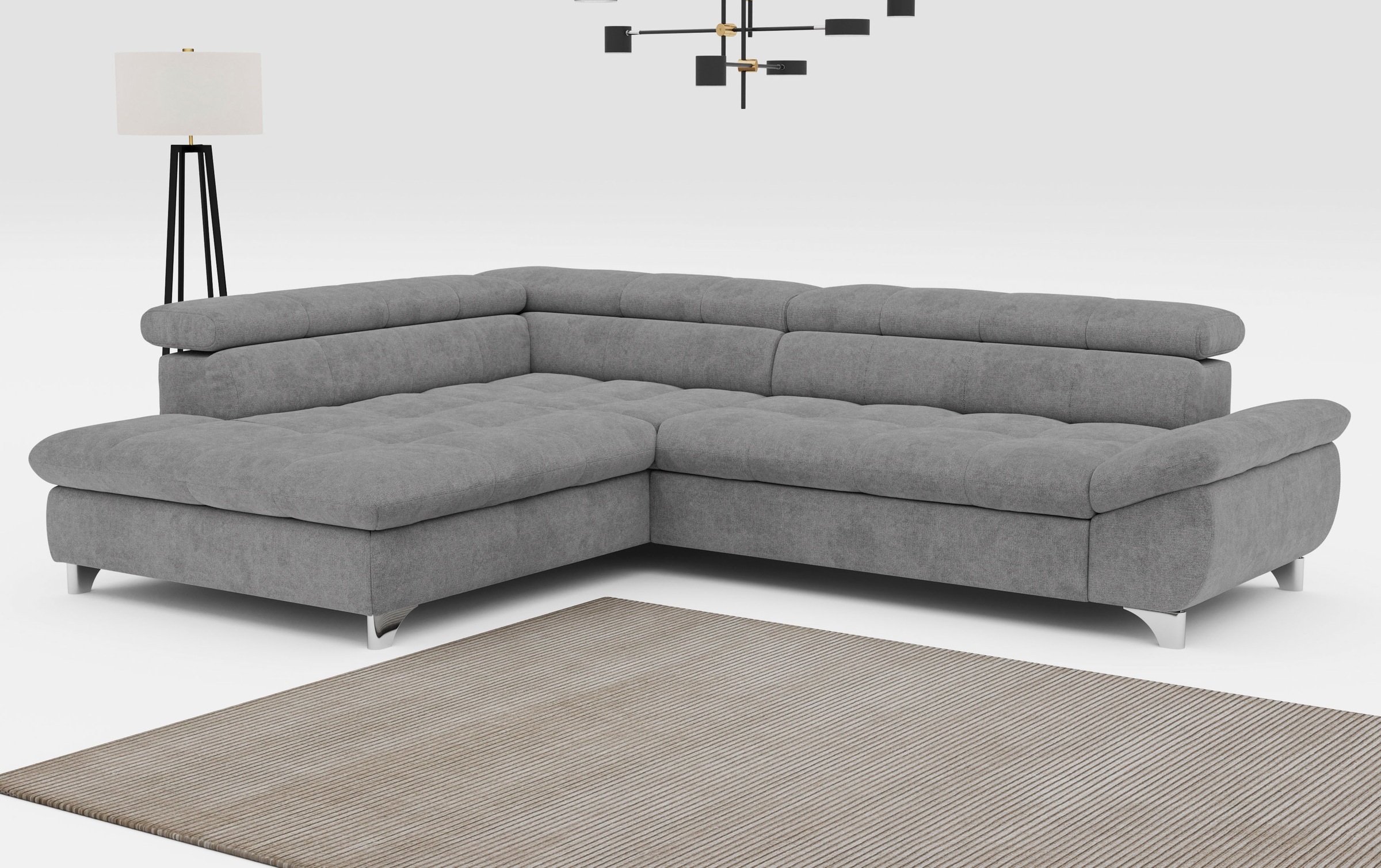 COTTA Ecksofa "Gemini L-Form", mit Kopfteilverstellung, wahlweise mit Bettf günstig online kaufen