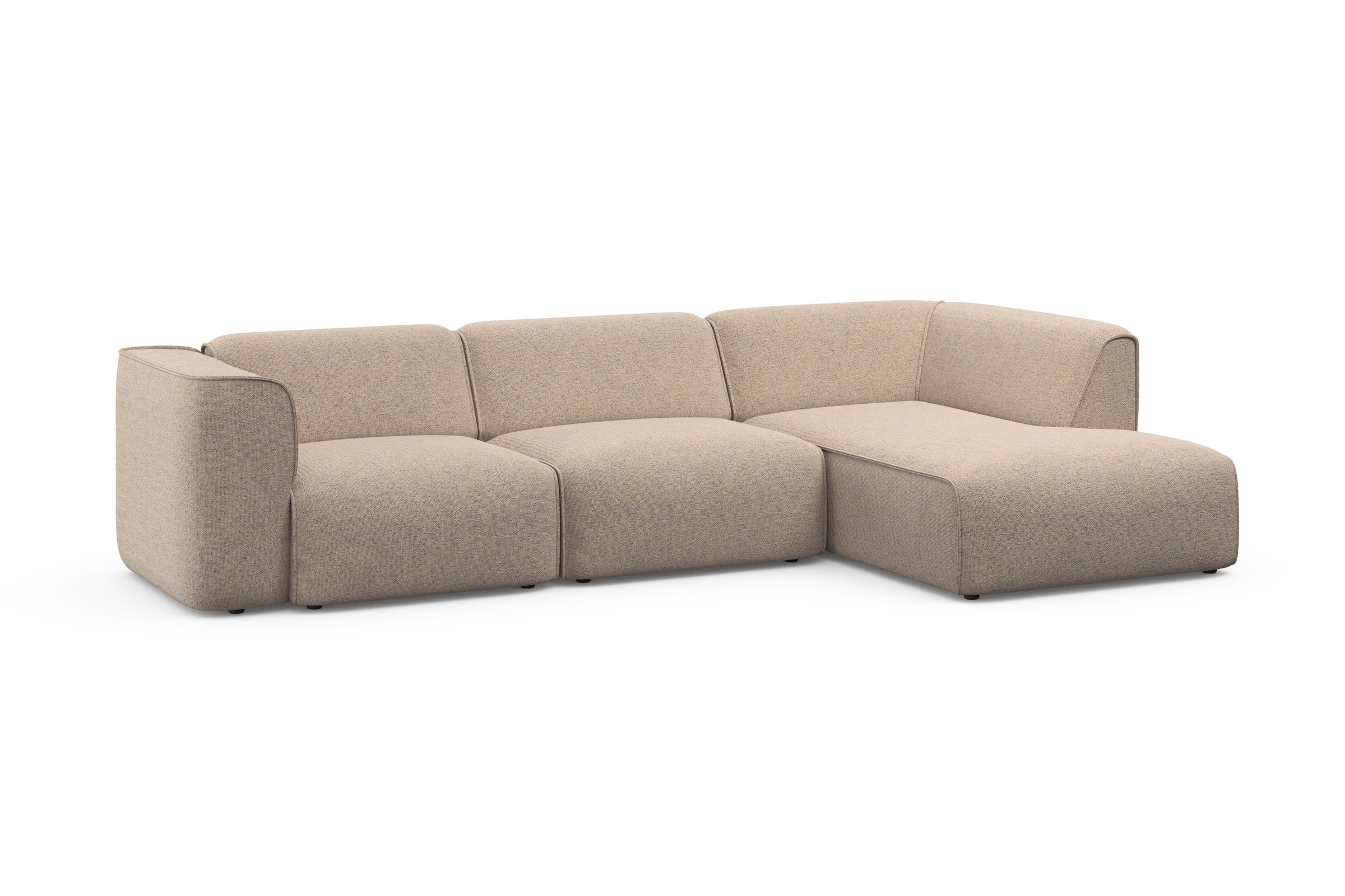 Ecksofa OTTO HOME "Merid L-Form, B: 295 cm - OTTO. Verlässliche Qualität.", grau (taupe), B:295cm H:70cm T:162cm, 100% Polyester, Sofas, Ecksofa, jederzeit durch Module erweiterbar 6