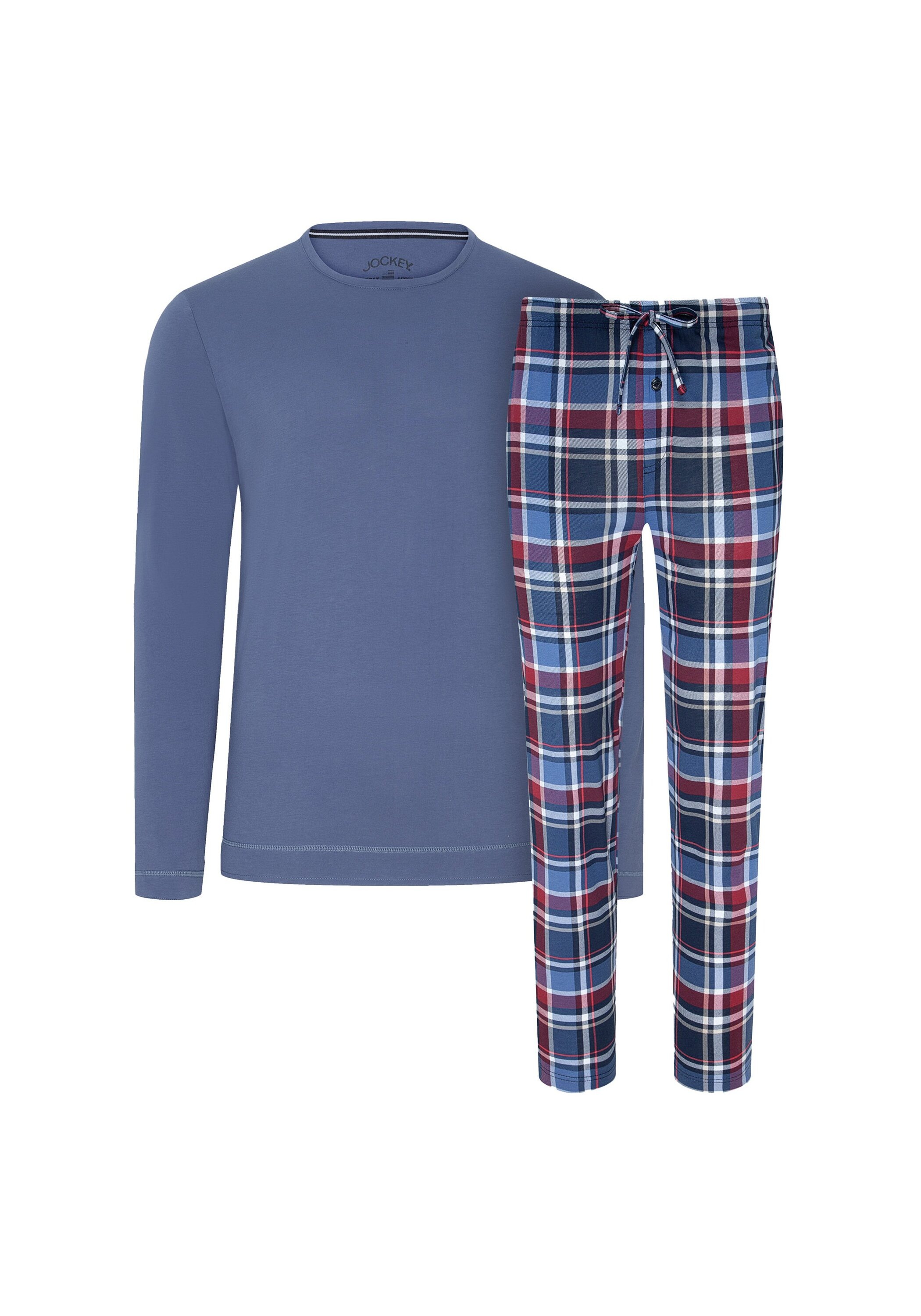 JOCKEY Herren Schlafanzug "Pyjama Night and Day Long Pyjama", Gr. XXL, bunt, Obermaterial: 50% Baumwolle CO. 50% Modal CMD., Homewear-Sets