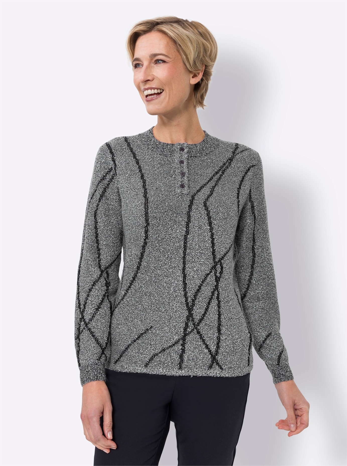 Classic Basics Strickpullover "Bouclé-Pullover" günstig online kaufen