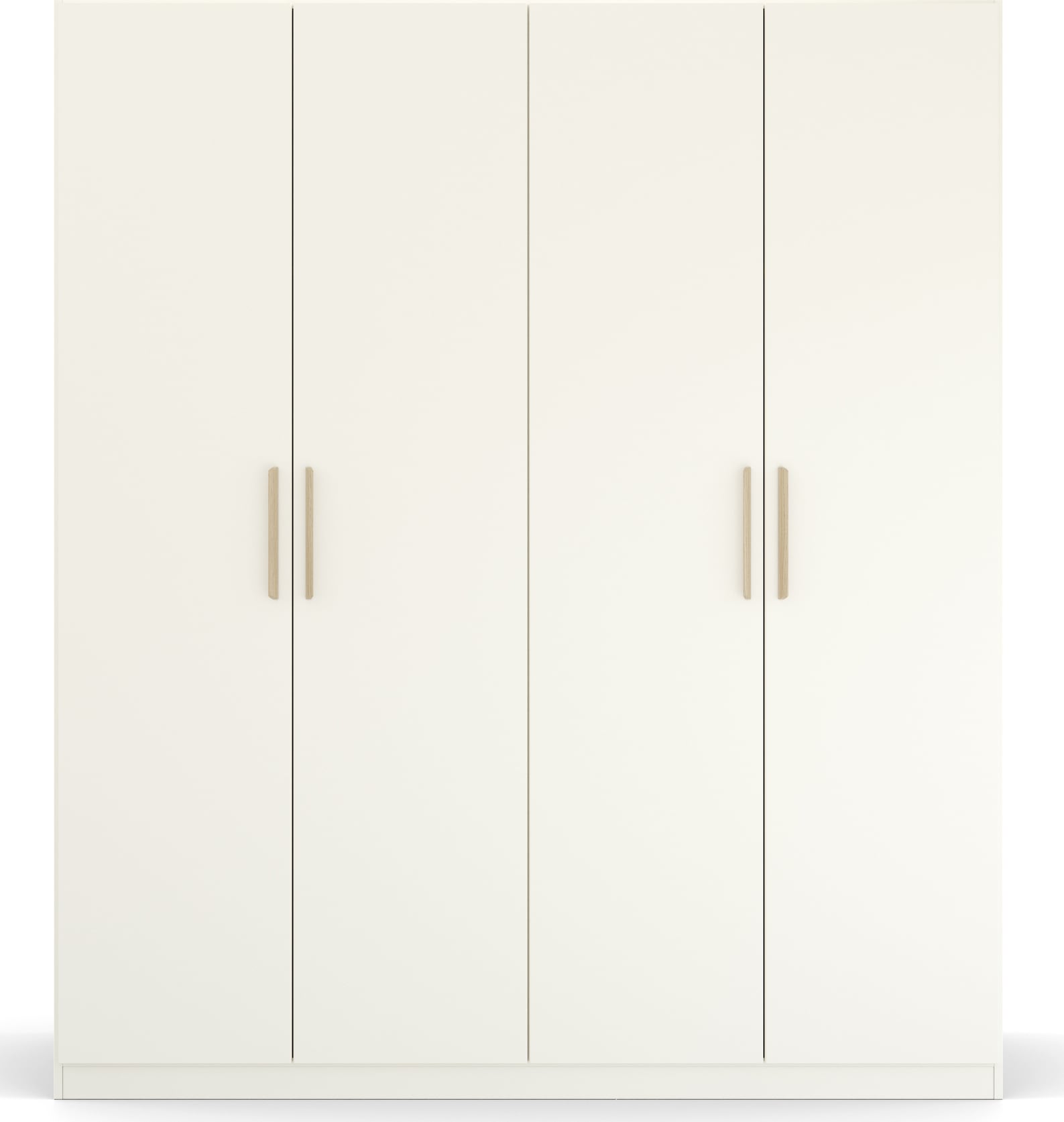 rauch Kleiderschrank »Skandi by Quadra Spin Schlafzimmerschrank«, im Landhaus-Stil mit Massivholzgriffen aus Wildeiche
