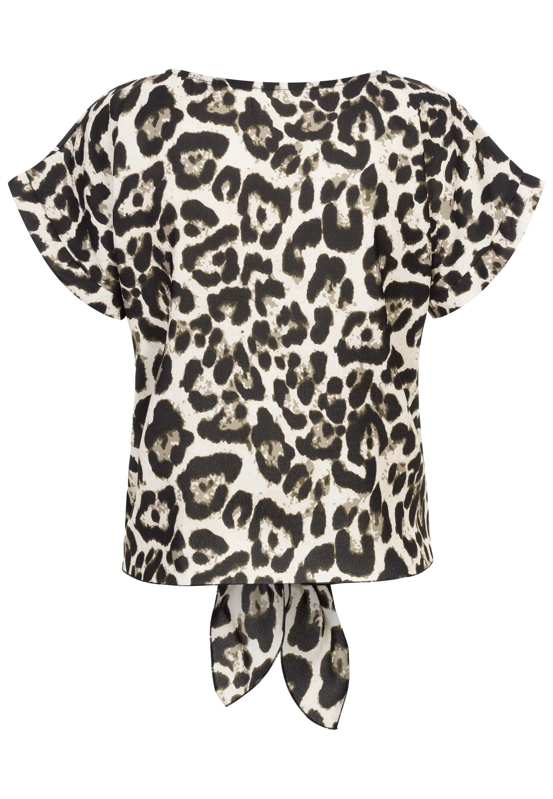 CLOUD 5IVE T-Shirt "CLOUD 5IVE Top withknot detail and leo print" 1 Stk. günstig online kaufen